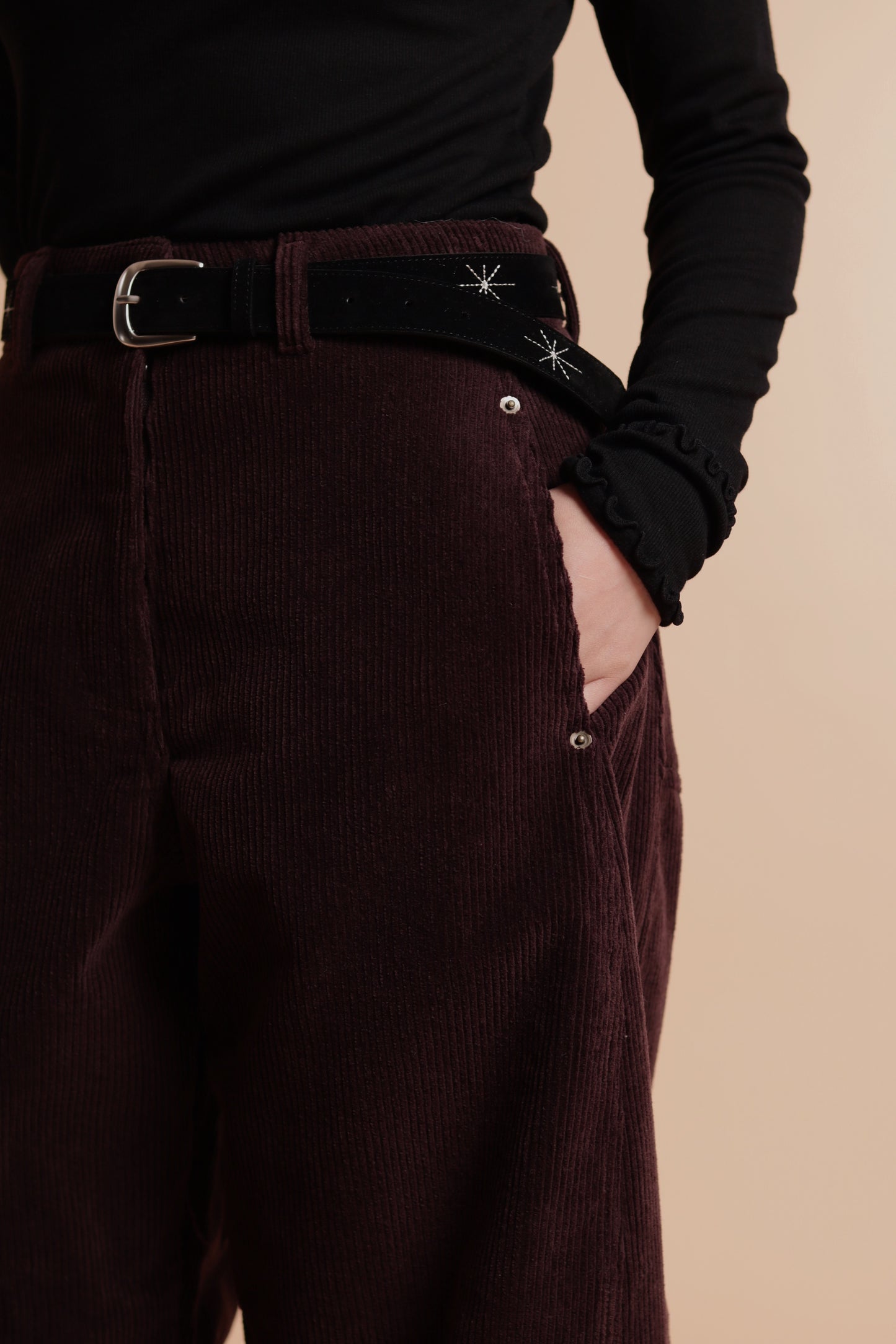 Marie Corduroy Pants (Brown)