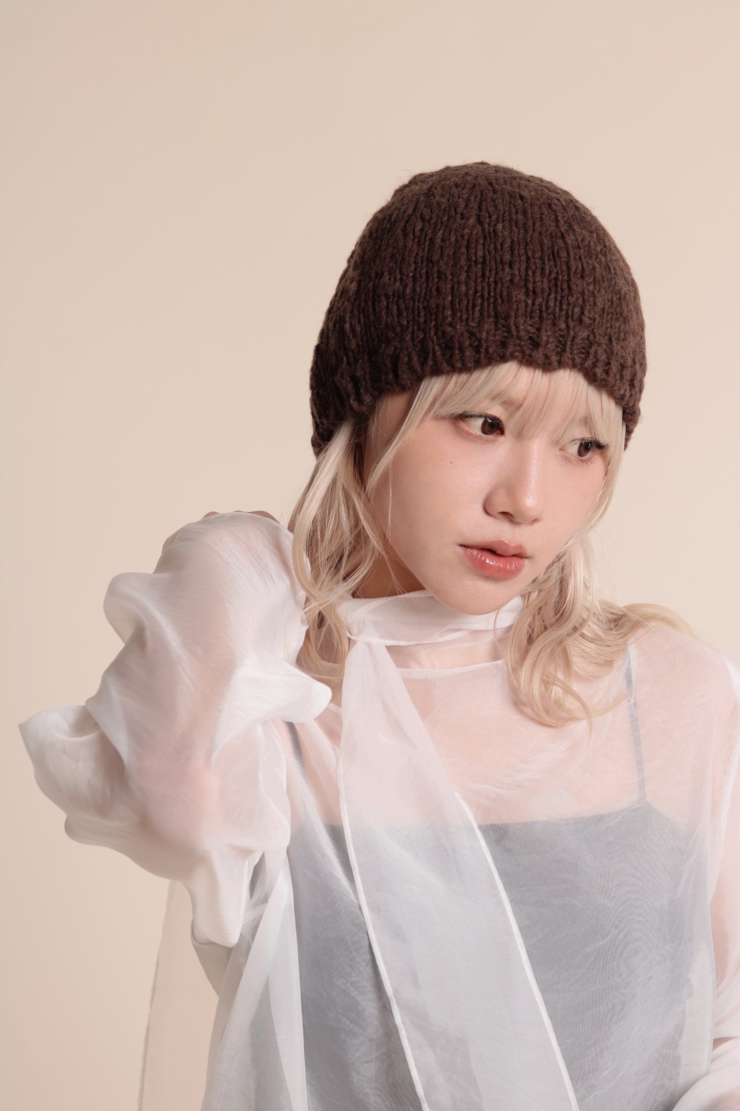 Doll See Through Blouse (White)