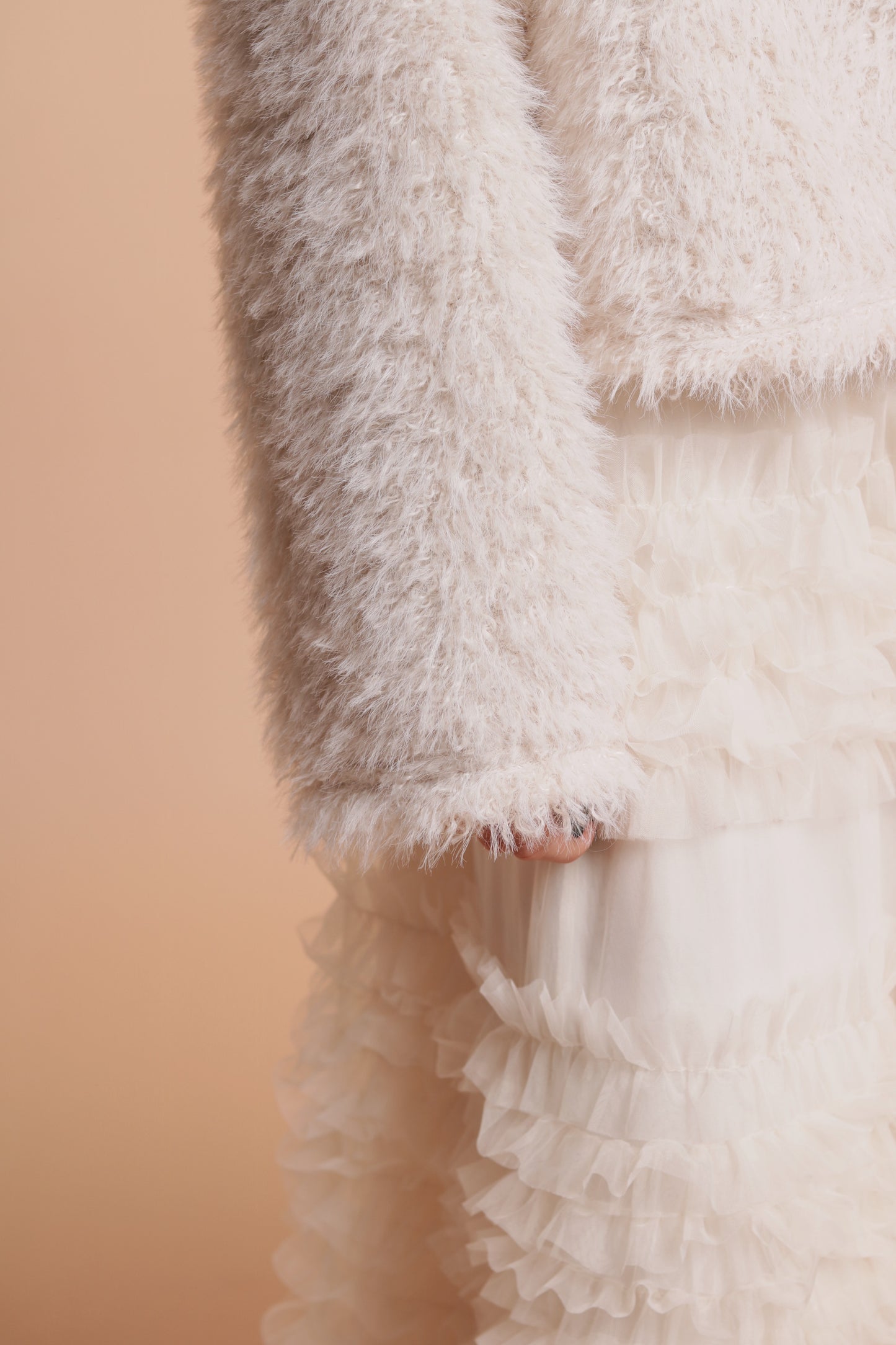 Fluffy Cardigan (Ivory)