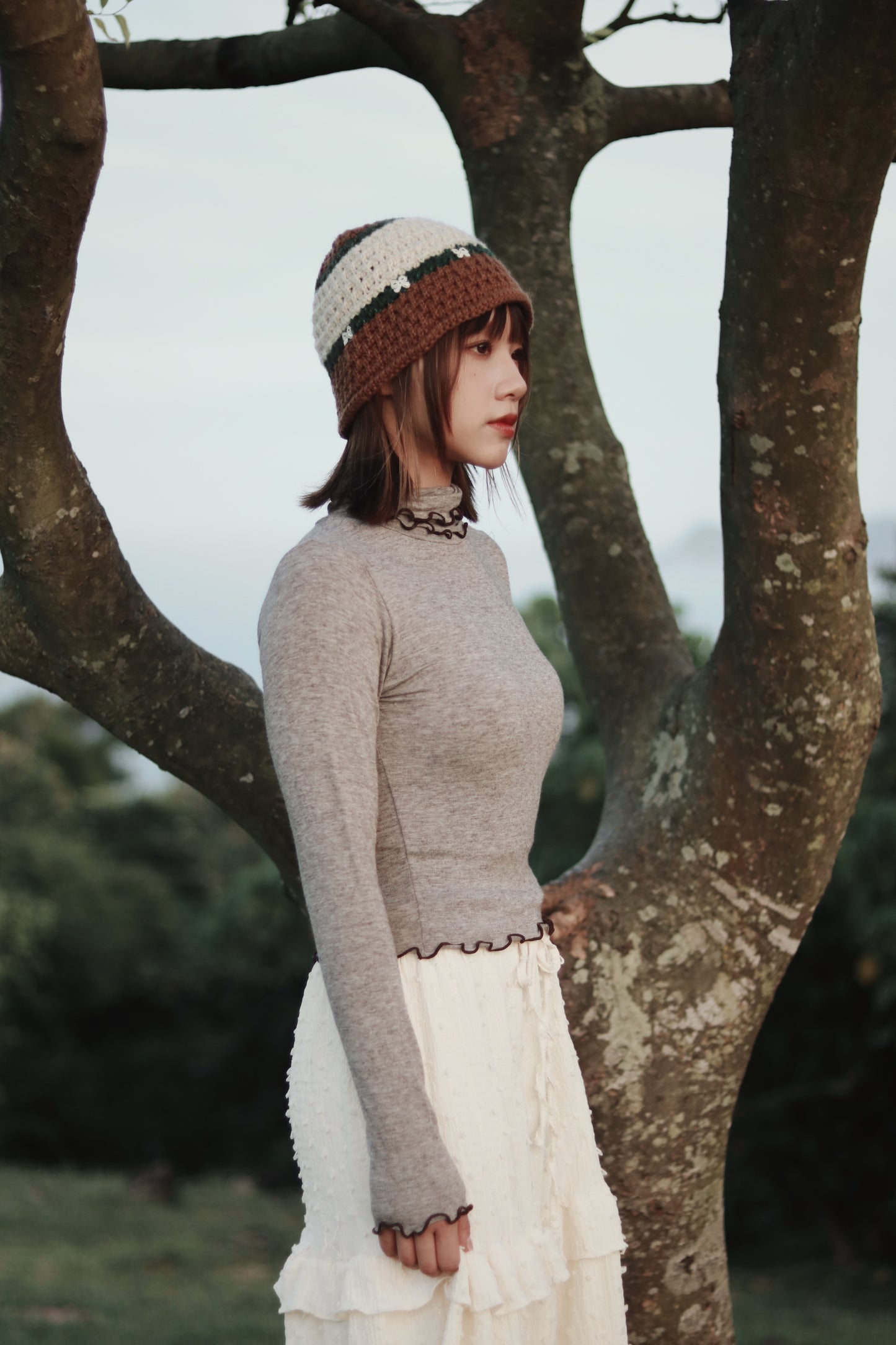 Double Fafa Top (Brown)