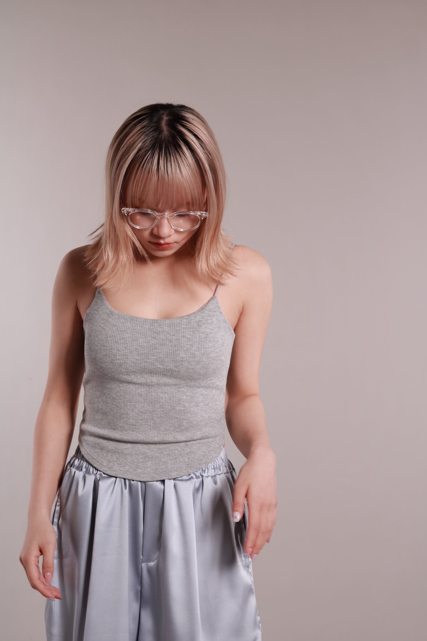 Scoop Bra Top (Grey)