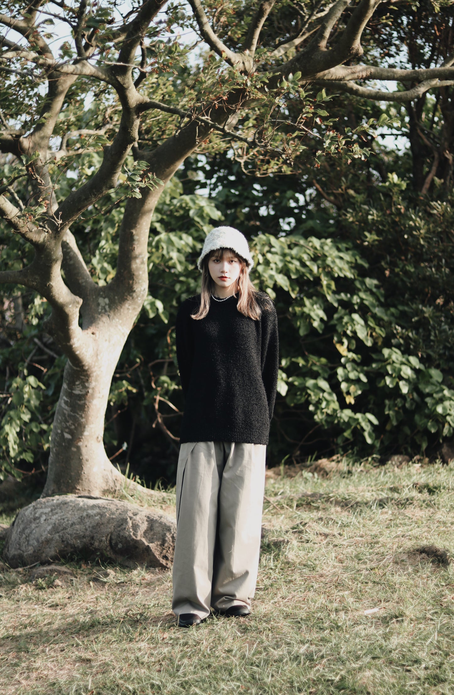 Layered Pants (Khaki)