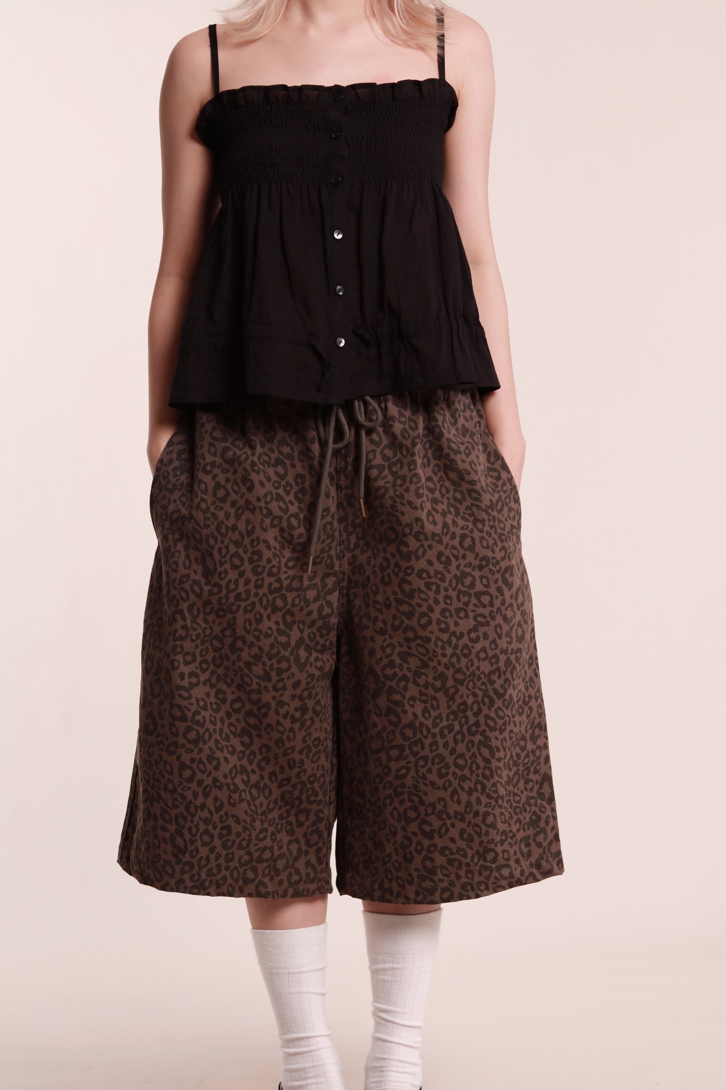 Leopard Shorts (Brown)