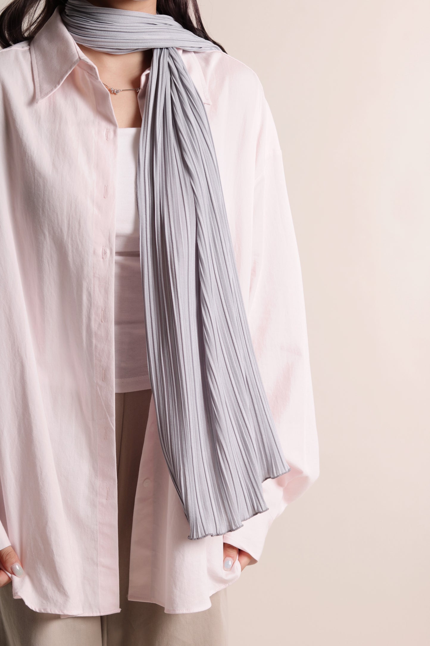 Oversized Boyfriend Shirt (Pink)
