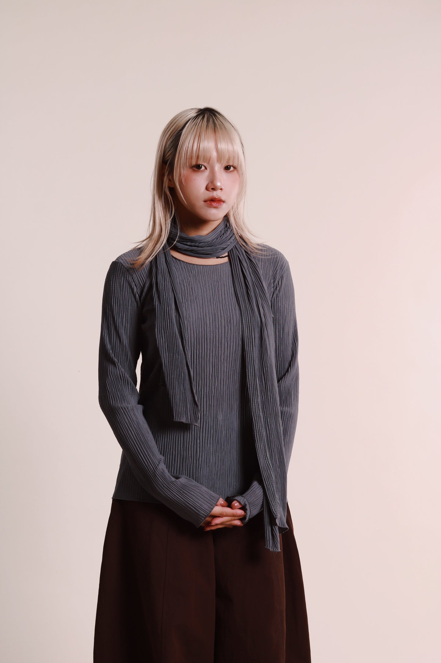 Lenny Top Set (Grey Blue)