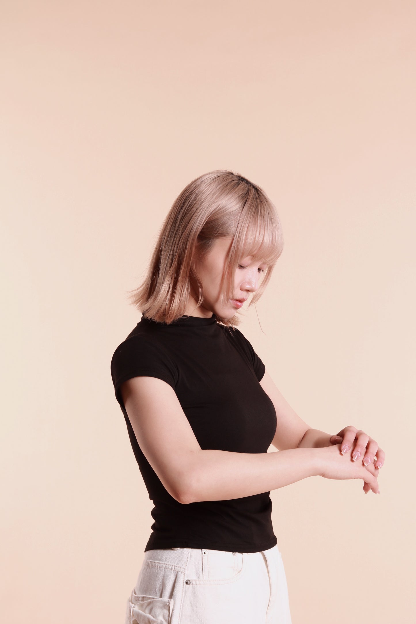 Gathered Tee (Black)