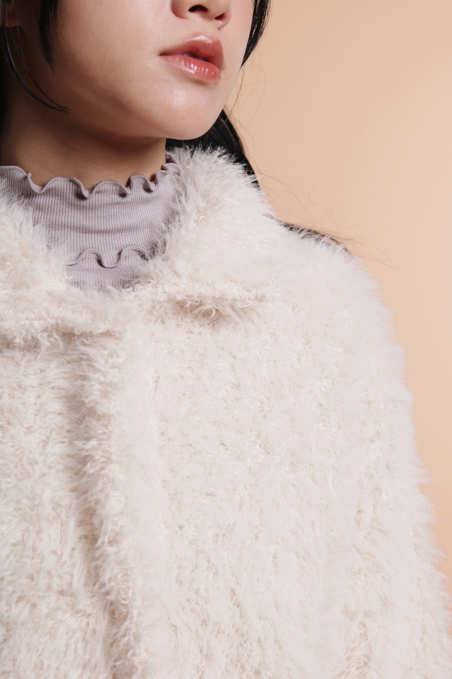 Fluffy Cardigan (Ivory)