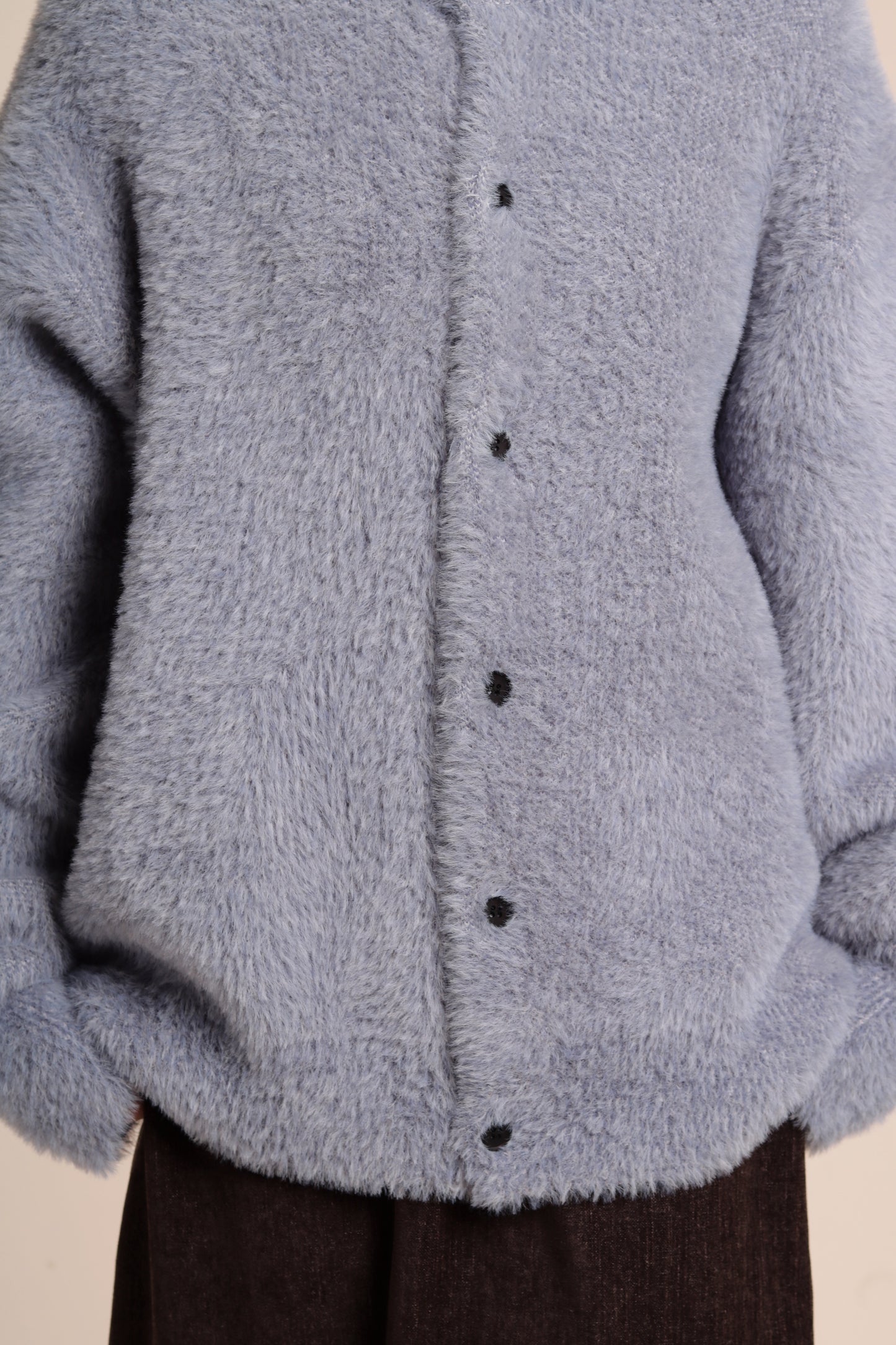 Fluffy Cardigan (Baby Blue)