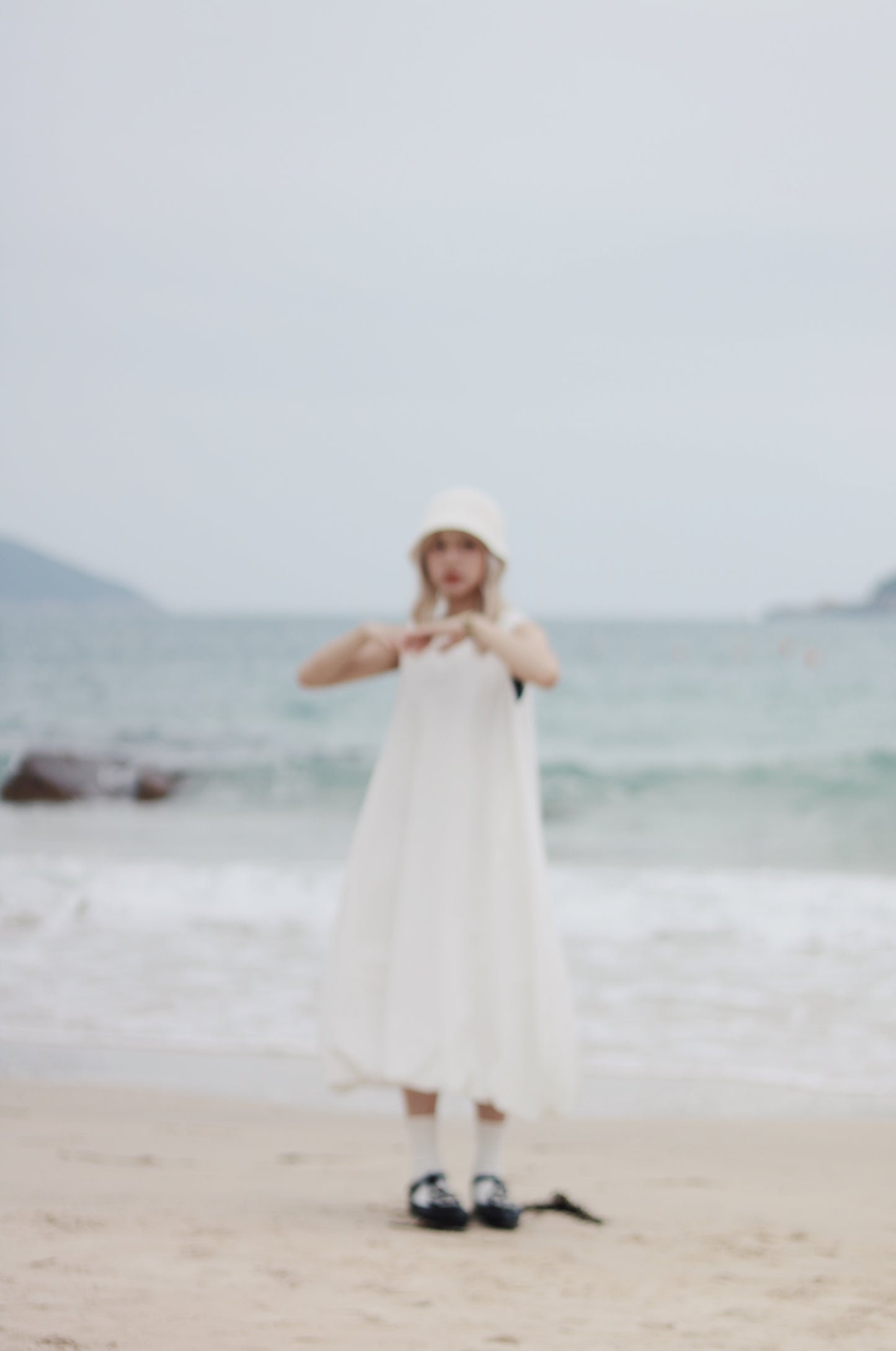 Bubble Cloud Dress (White)