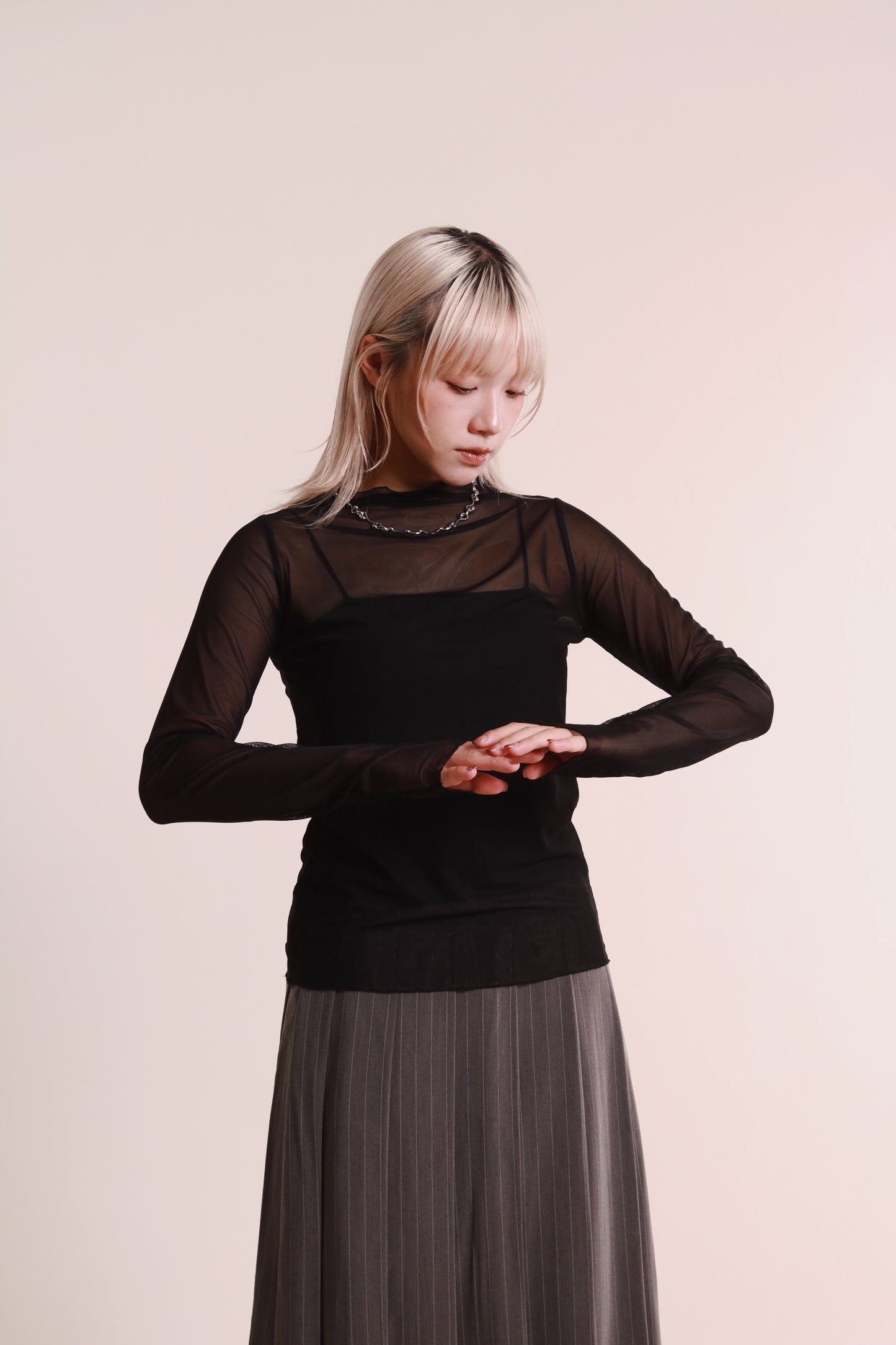 Daily See Through Top (Black)