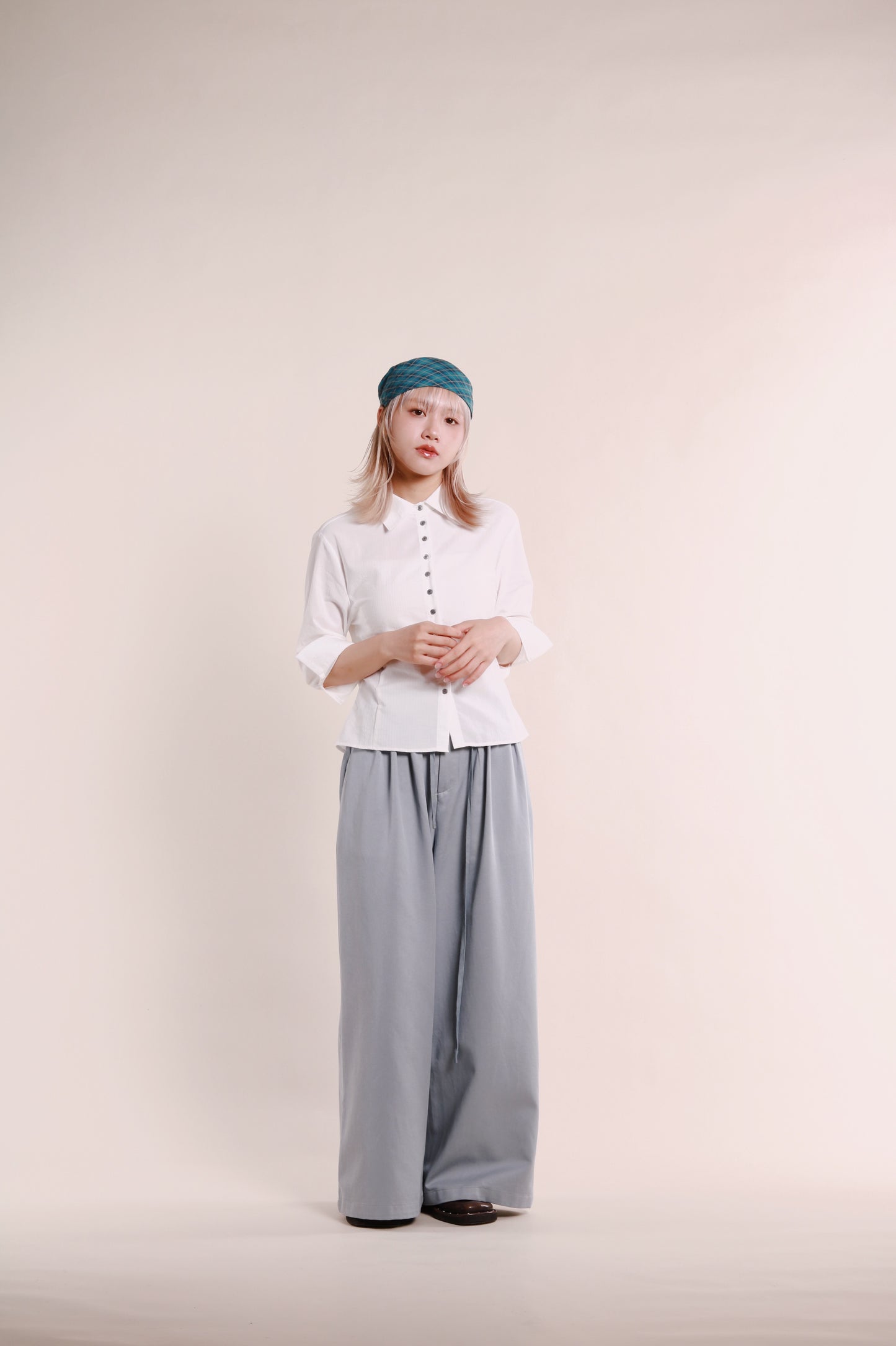 Renne Wide Leg Pants (Blue)