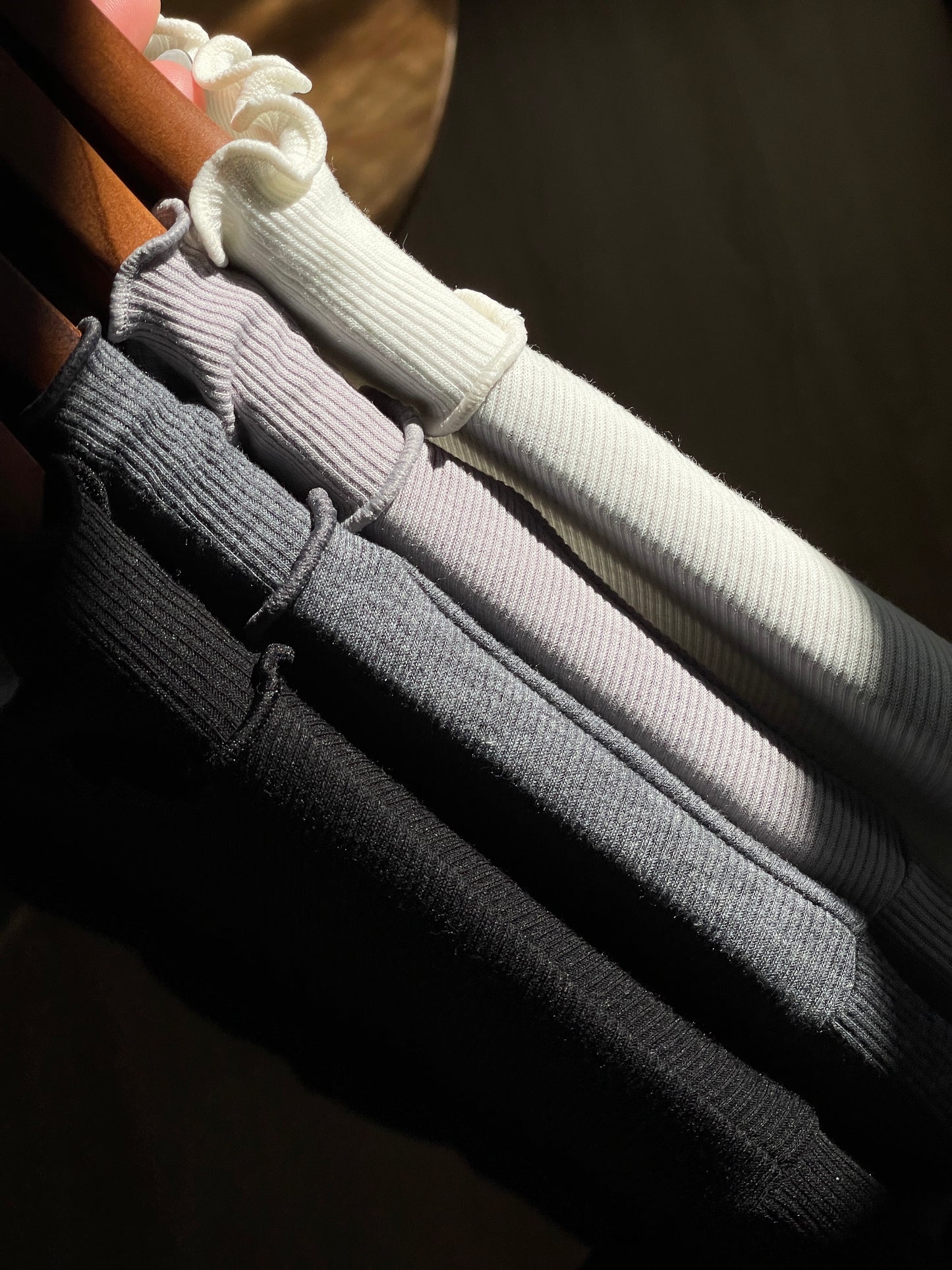 Double Ruffle Top (Grey)