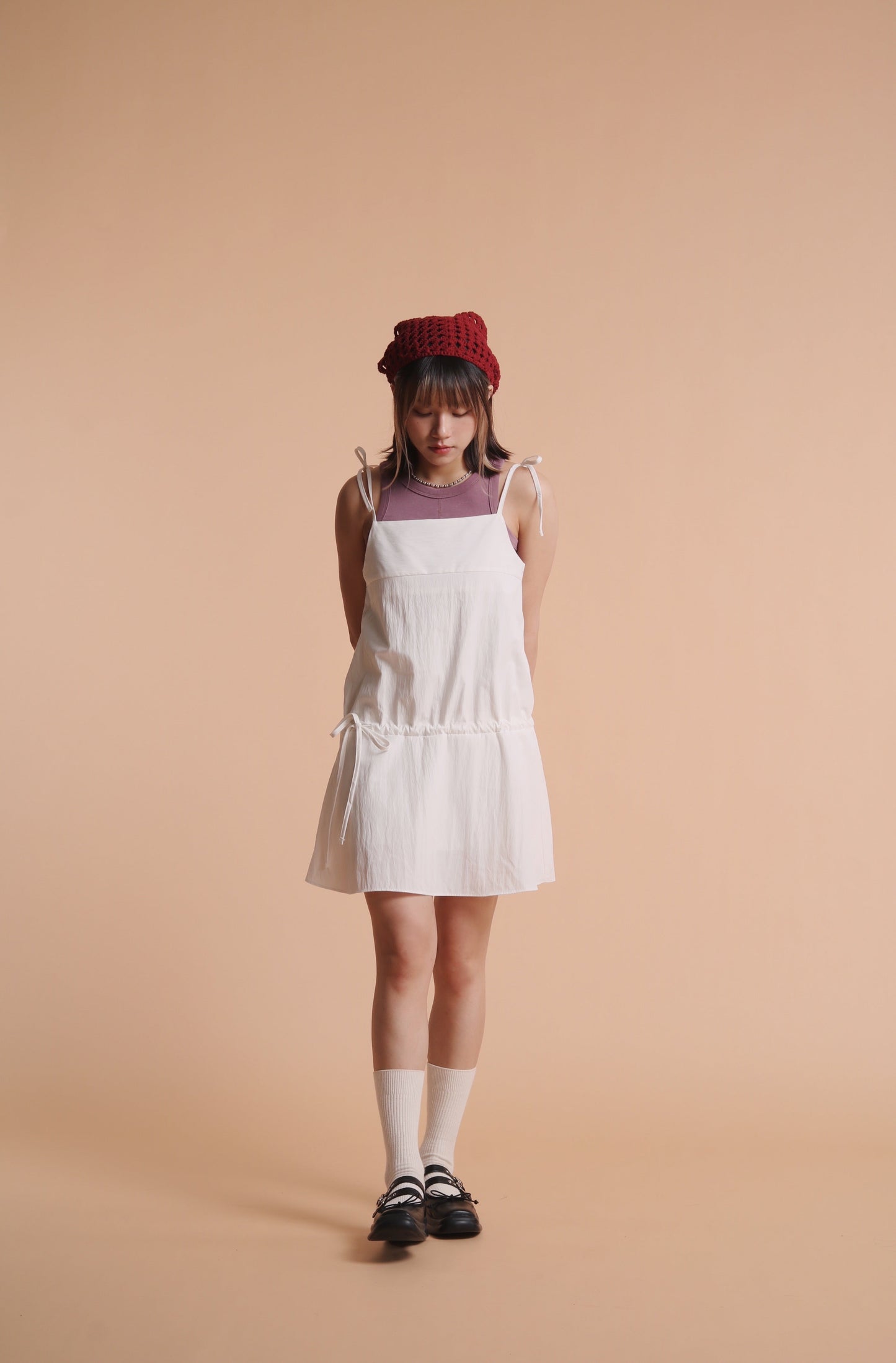 Triangle Head Scarf (Beige/Baby Blue/Black/Red)