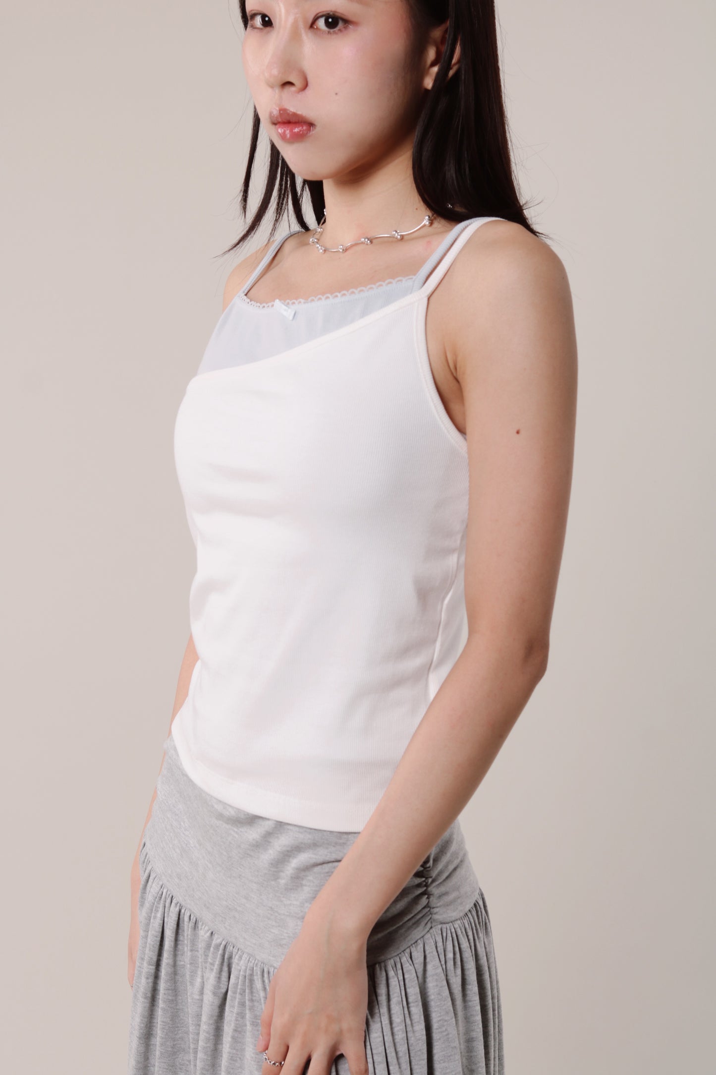 Asymmetric Cami (White)