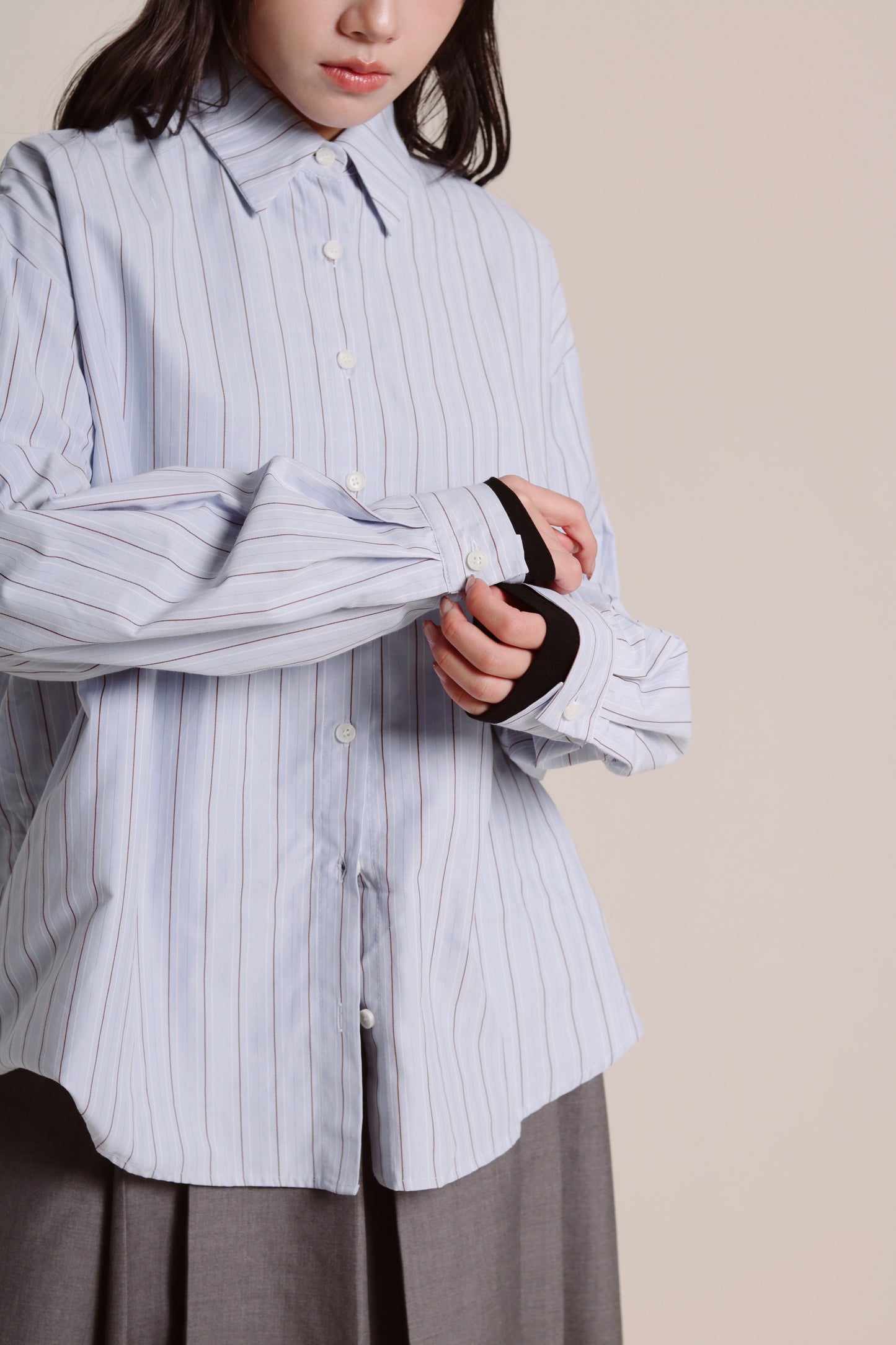 Spring Striped Shirt (Blue)
