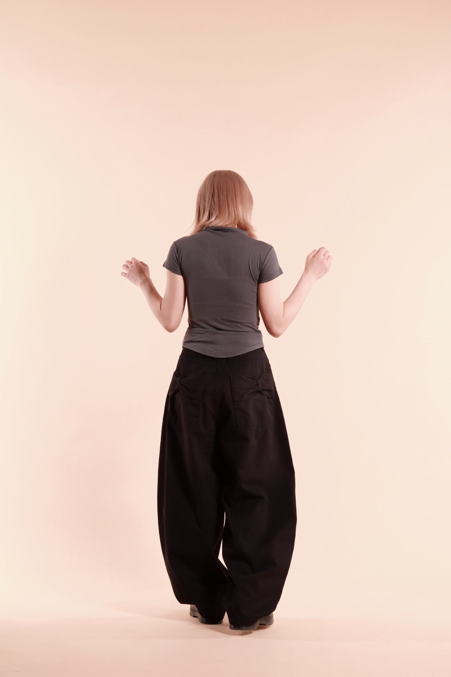 Ribbon Jeans (Black)