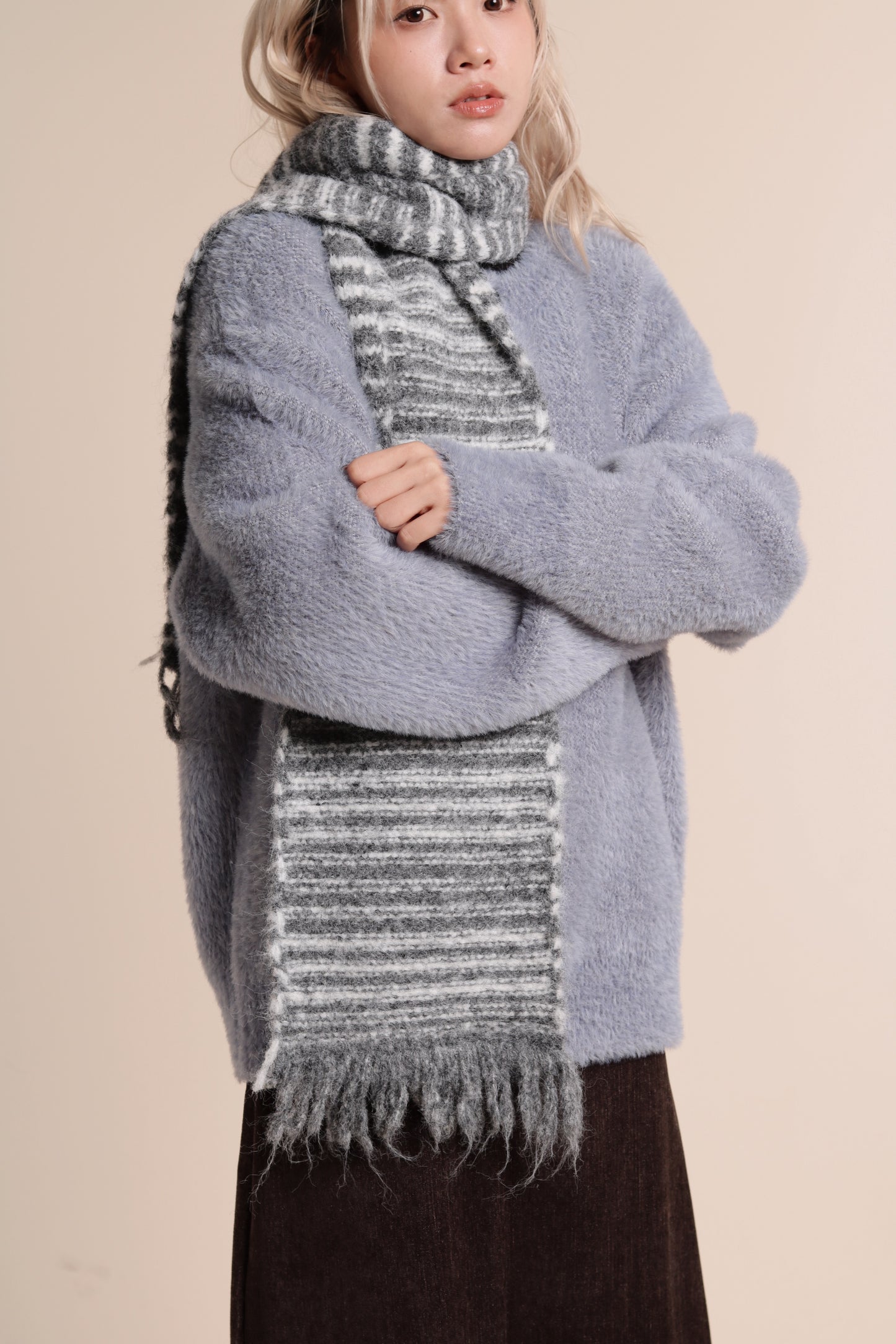 Fluffy Cardigan (Baby Blue)