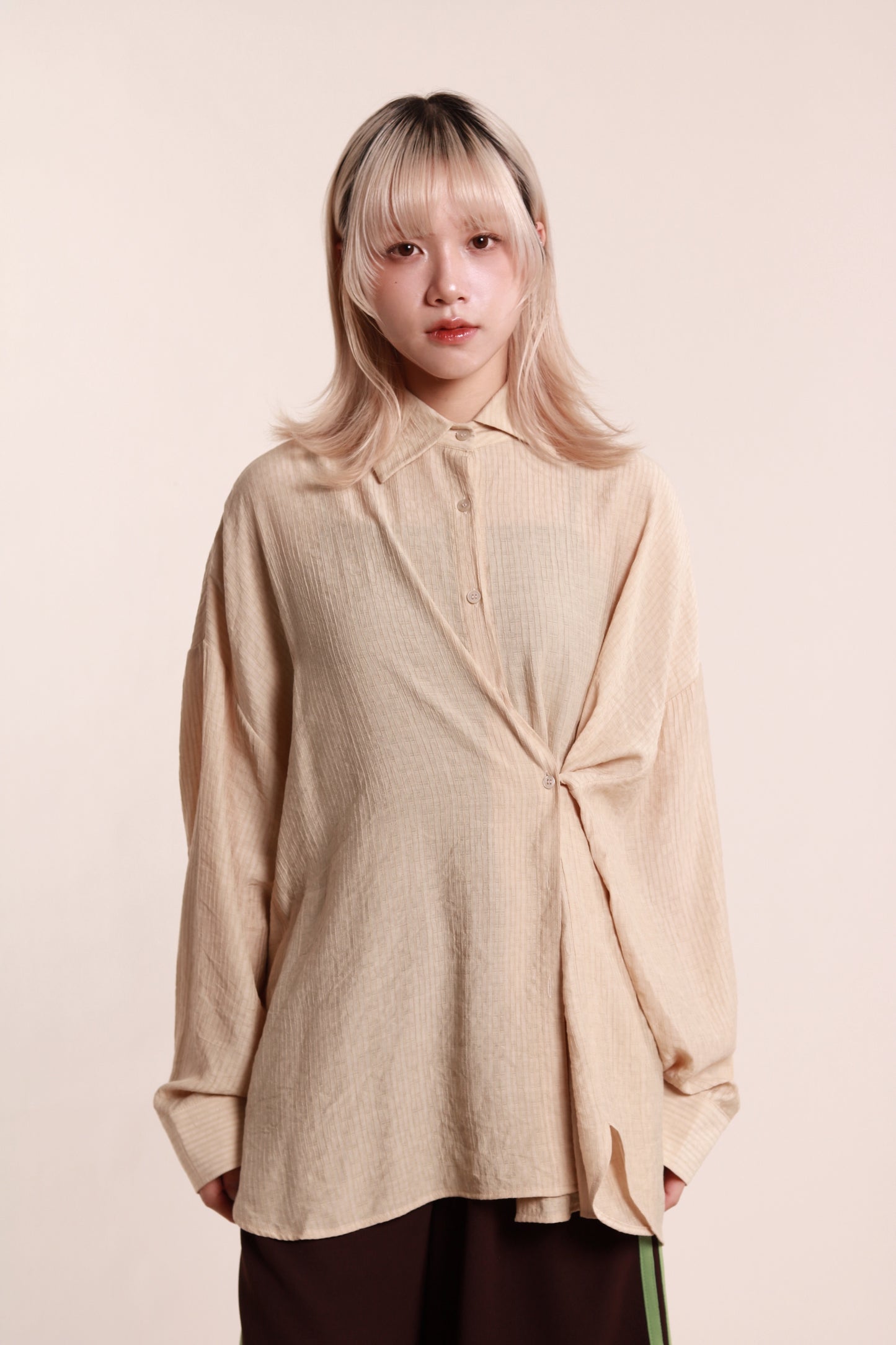 Softy Oversize Shirt (Beige)