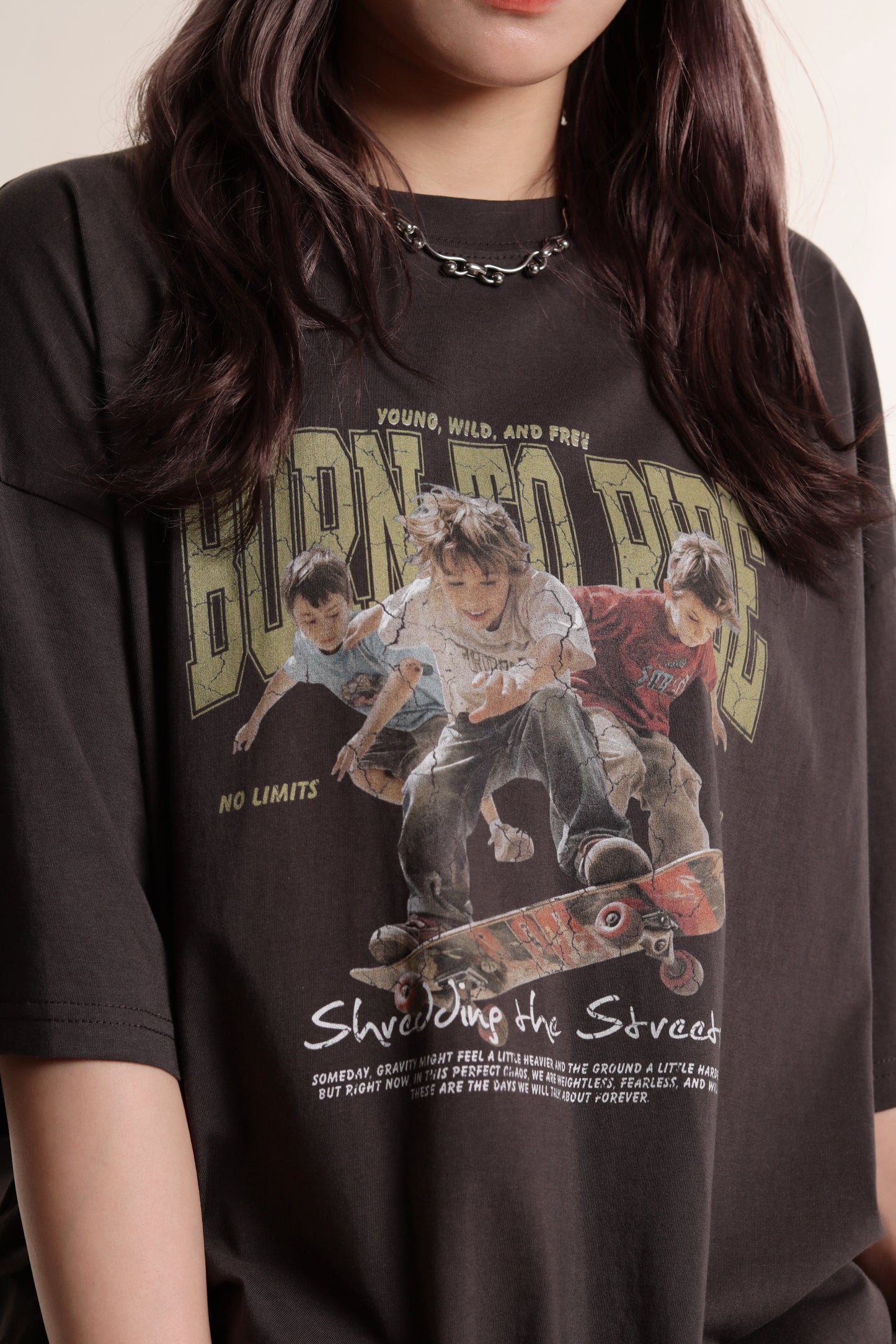 Born To Ride Tee (Charcoal)