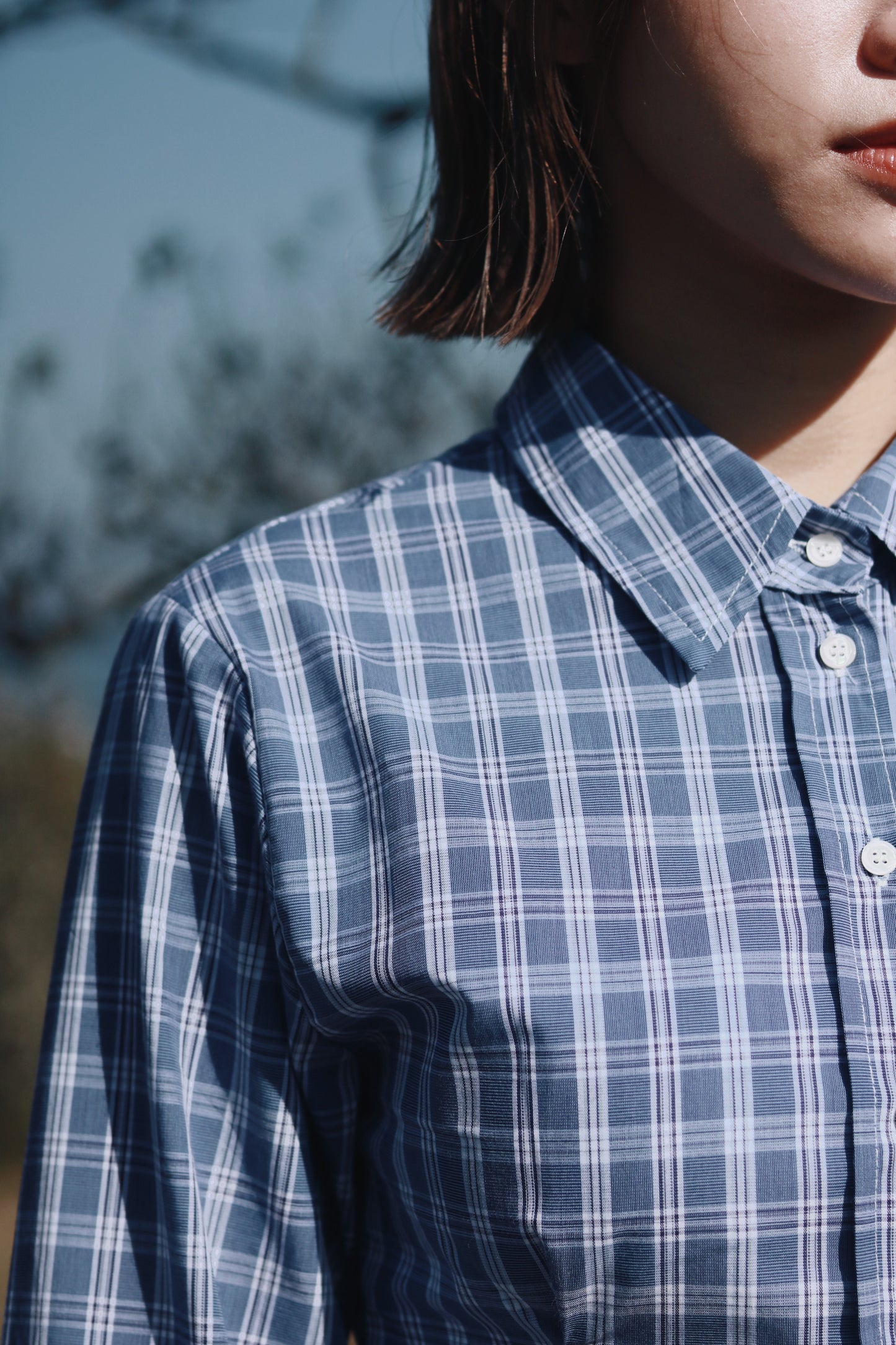 Cropped Shirt (Checkered)