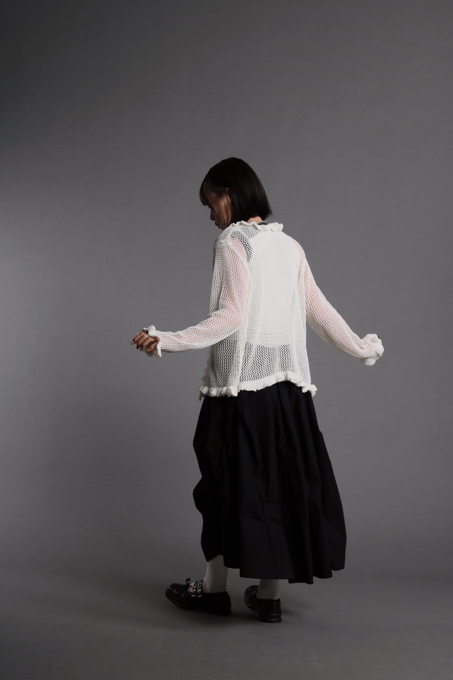 Doll Gathered Skirt (Black)