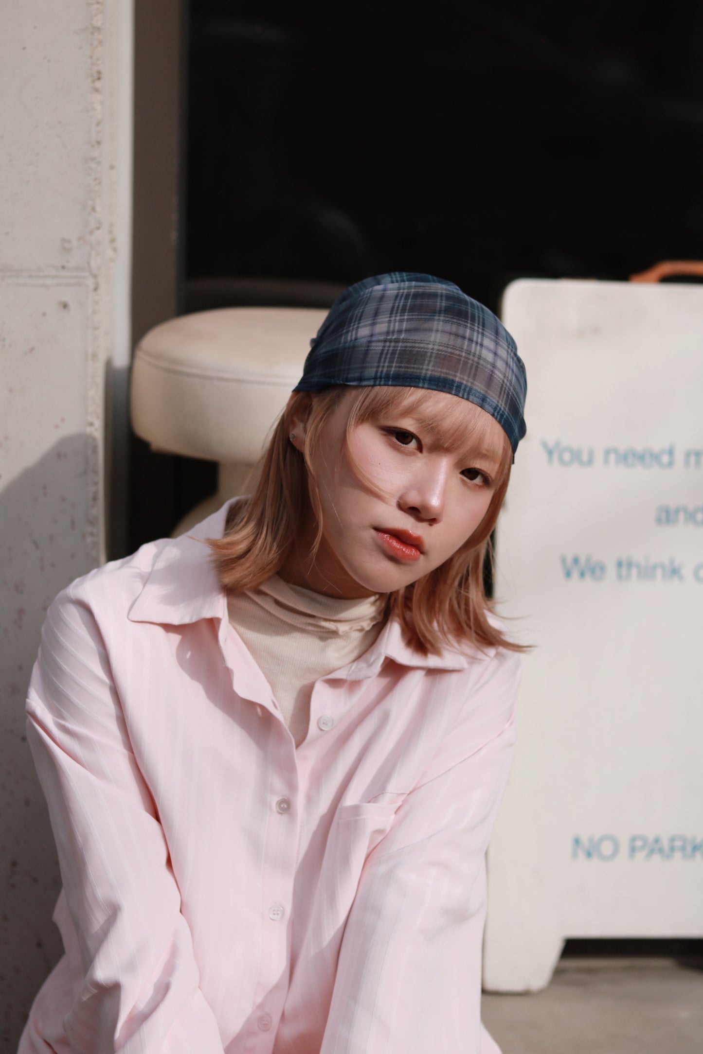 See Through Scarf (Blue)