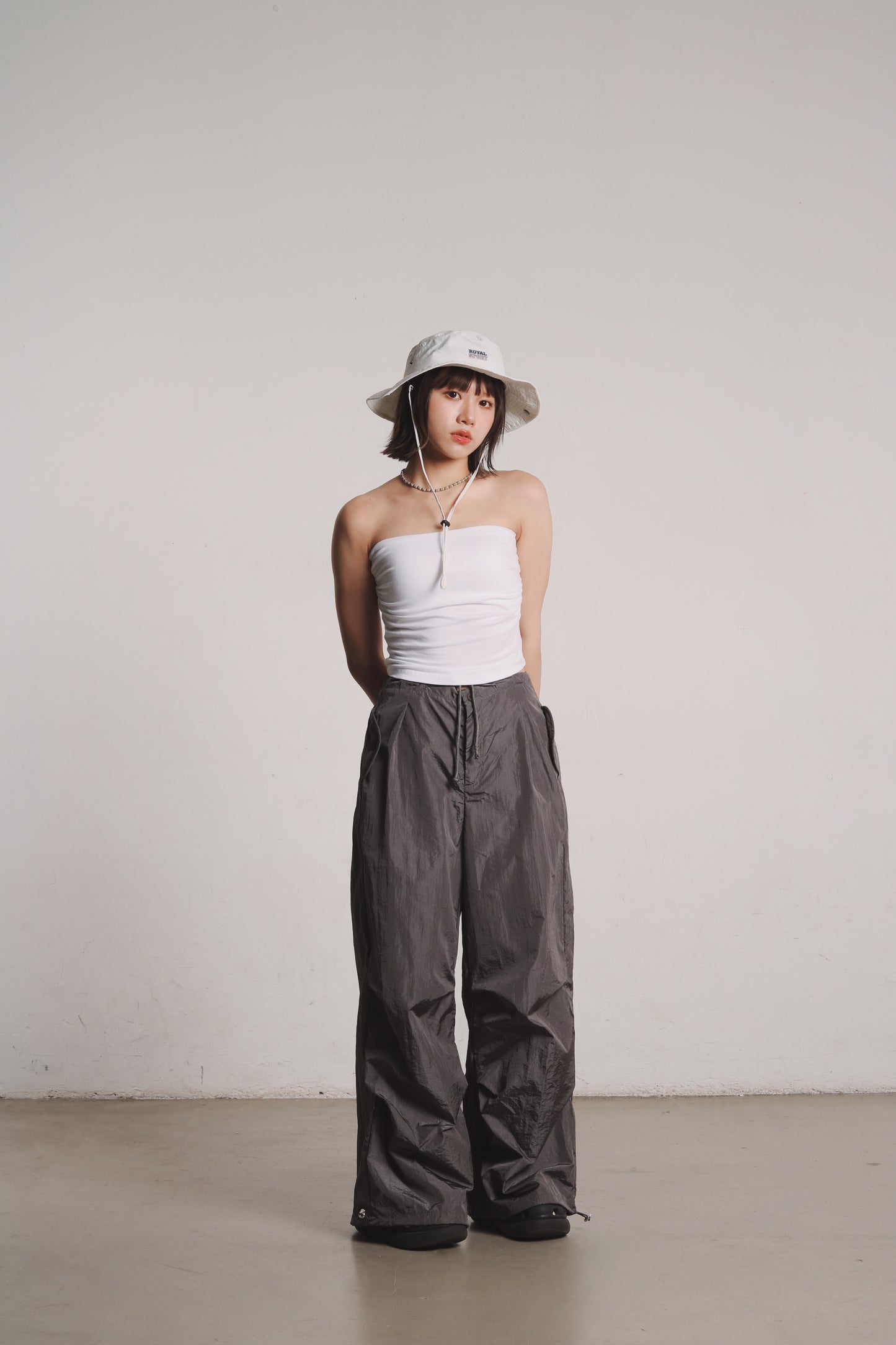 Gathered Tube Top (White)