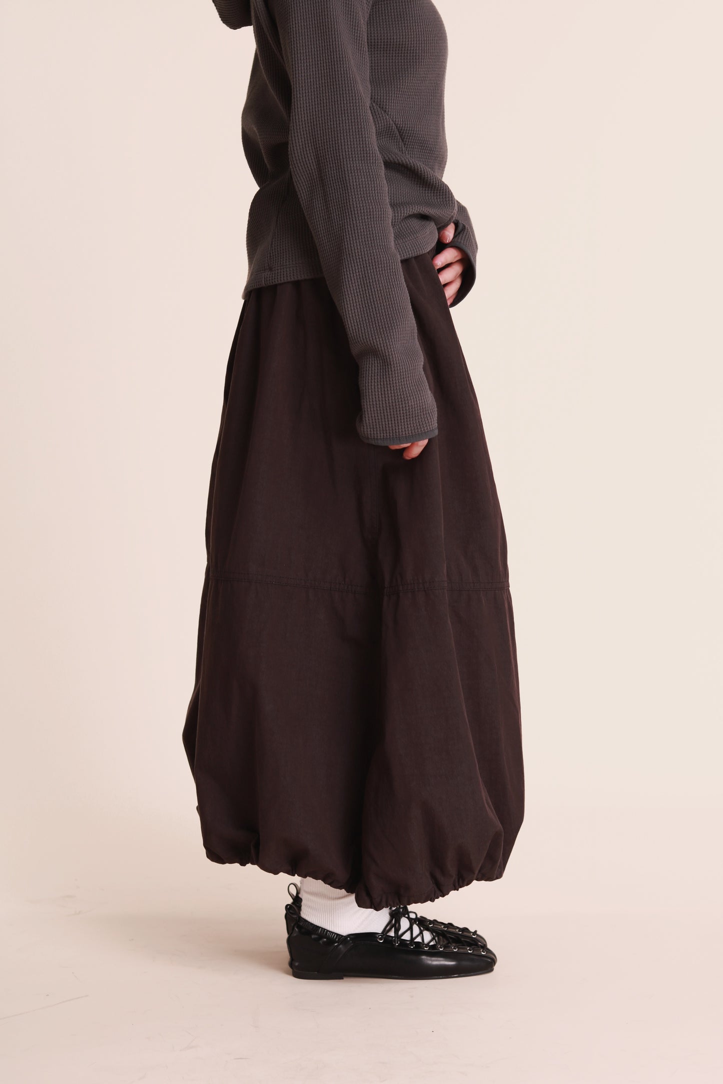 Winter Bubble Cloud Skirt (Black)