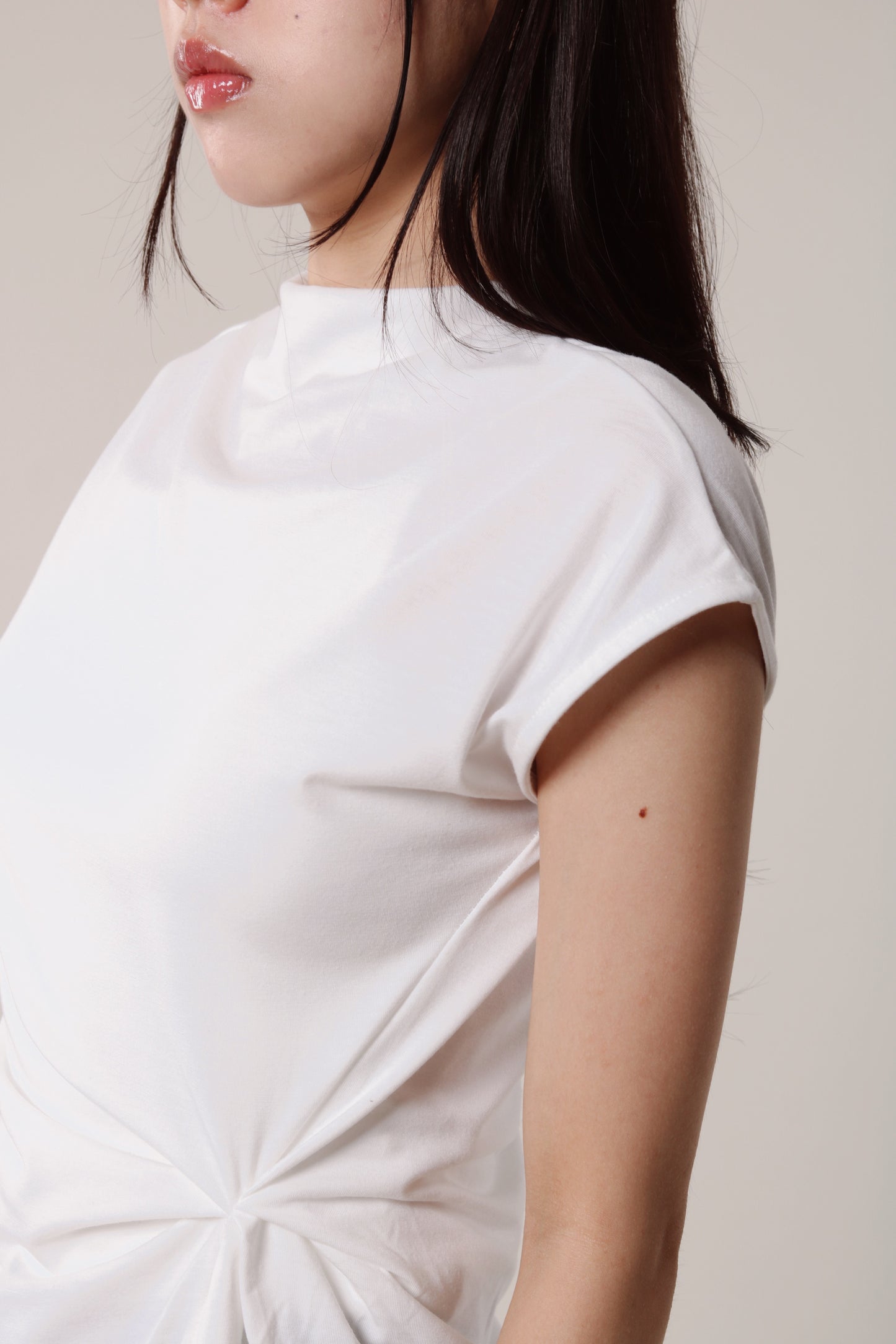 Borg Gathered Tee (Ivory)