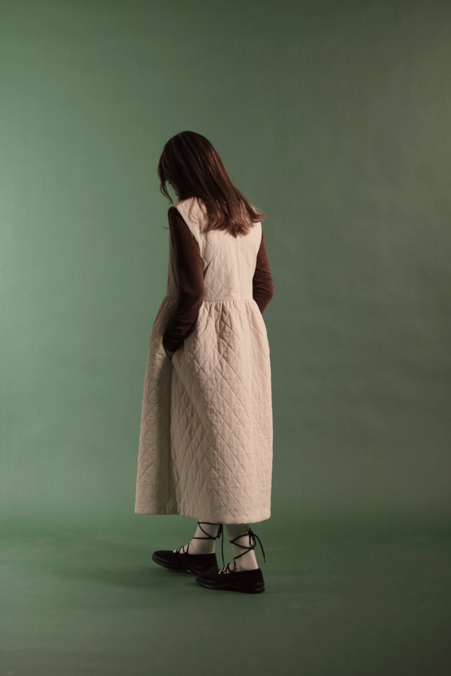 Doll Padded Dress (Ivory)