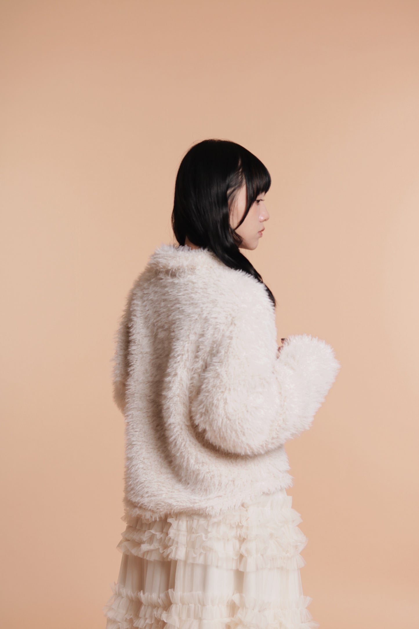 Fluffy Cardigan (Ivory)