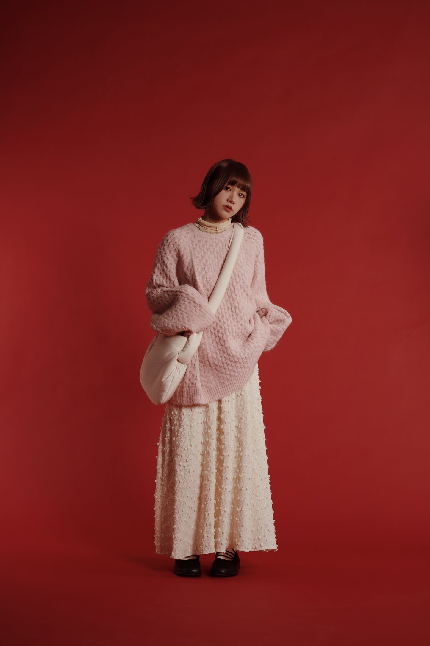 Doll Cloud Bag (Black/Brown/Ivory)