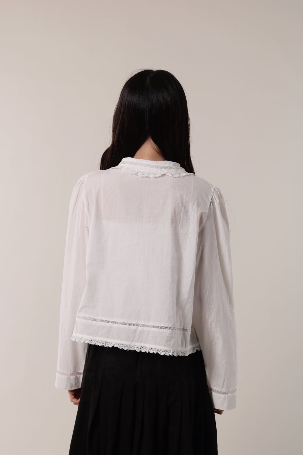 Retro Lace Shirt (White)
