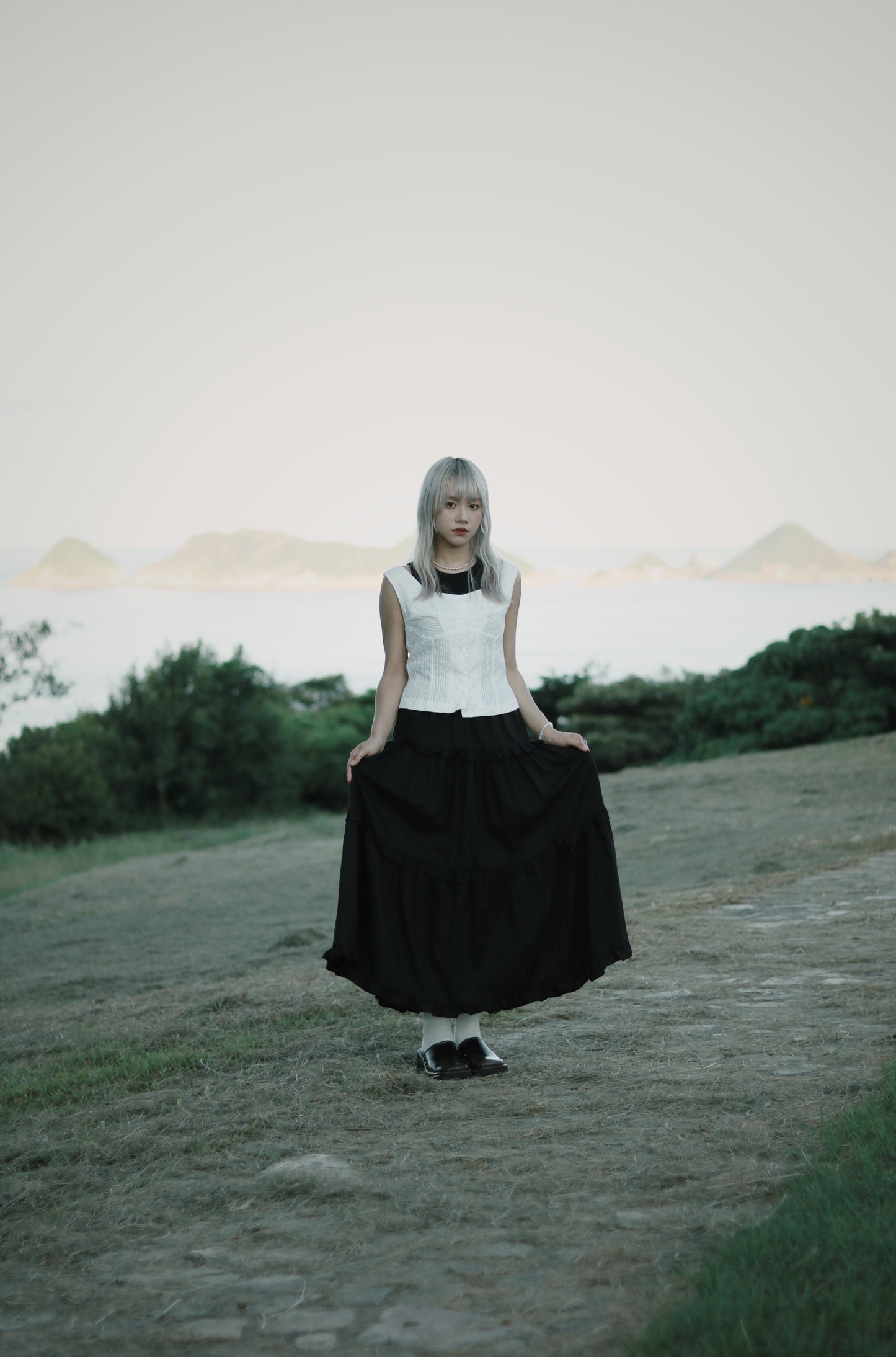 Ruffle Skirt (Black)