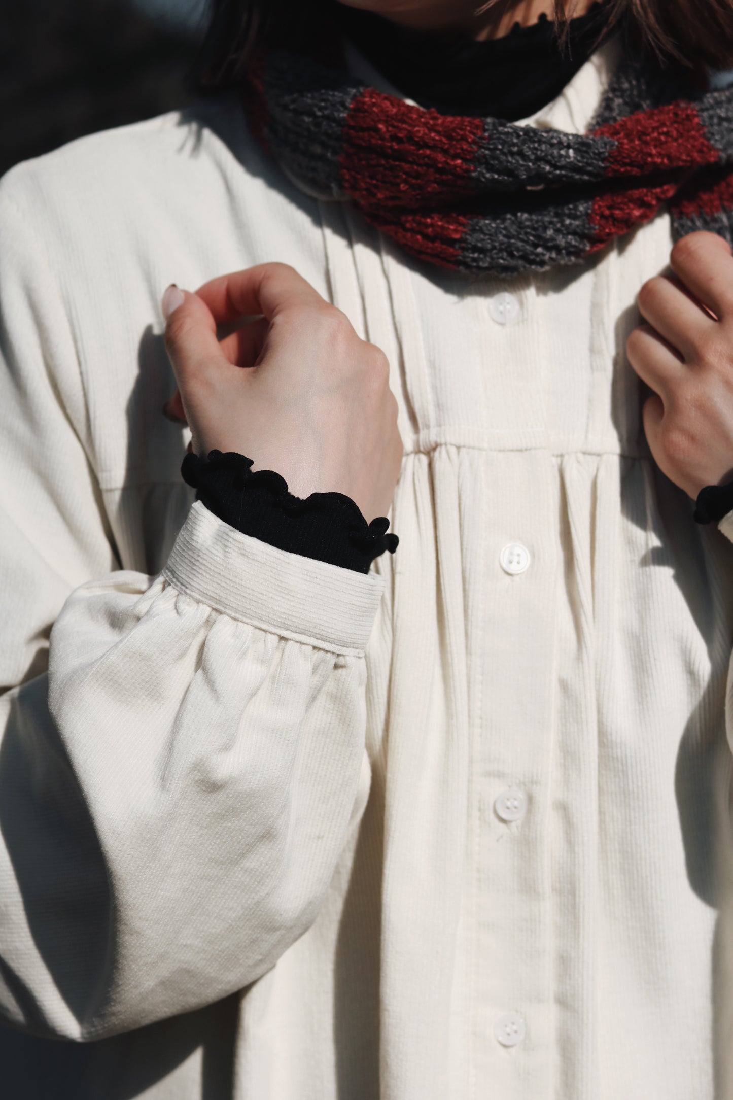Mini Scarf (Black/Green/Pink)