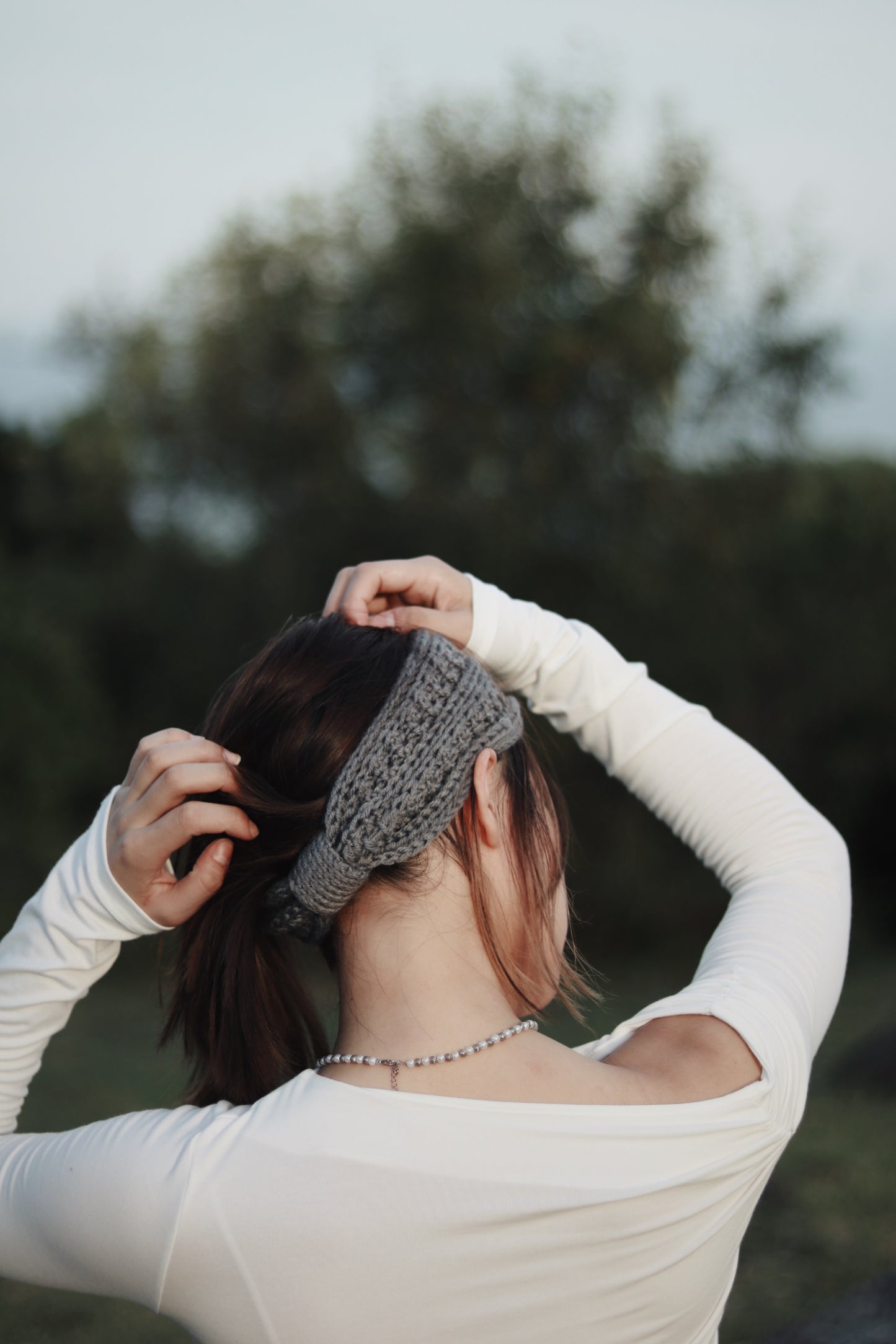 Ribbon Headband (Black/Brown/Grey/Ivory/Pink)