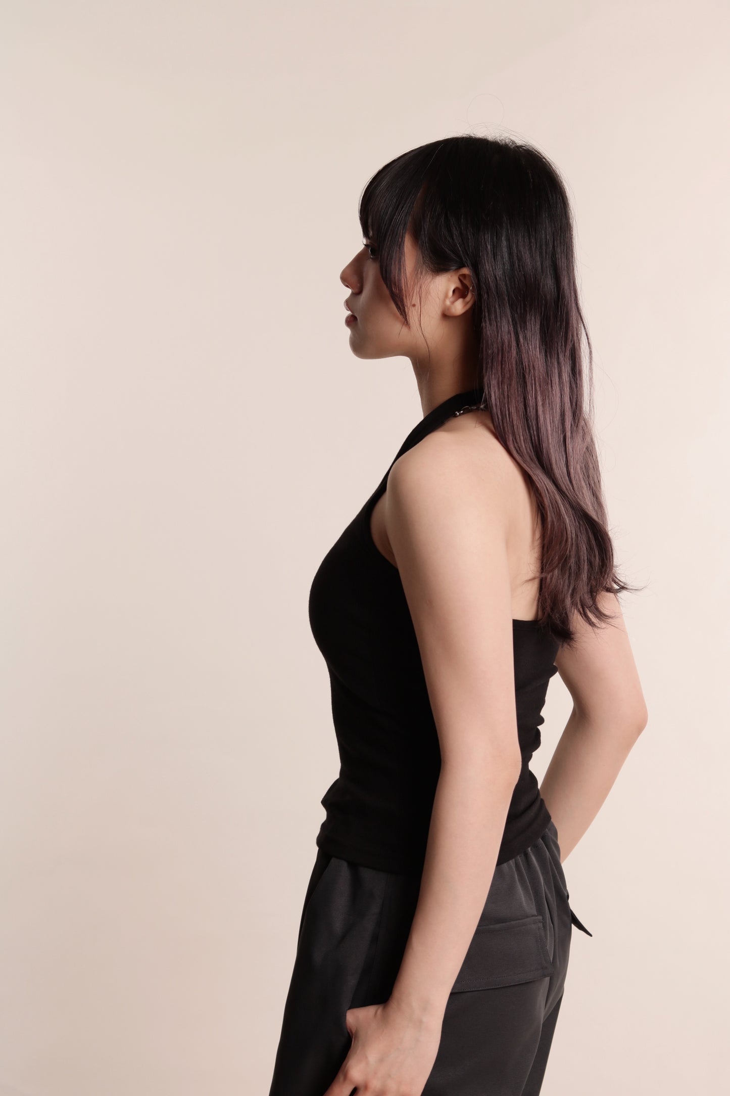 Halter Bra Top (Black)