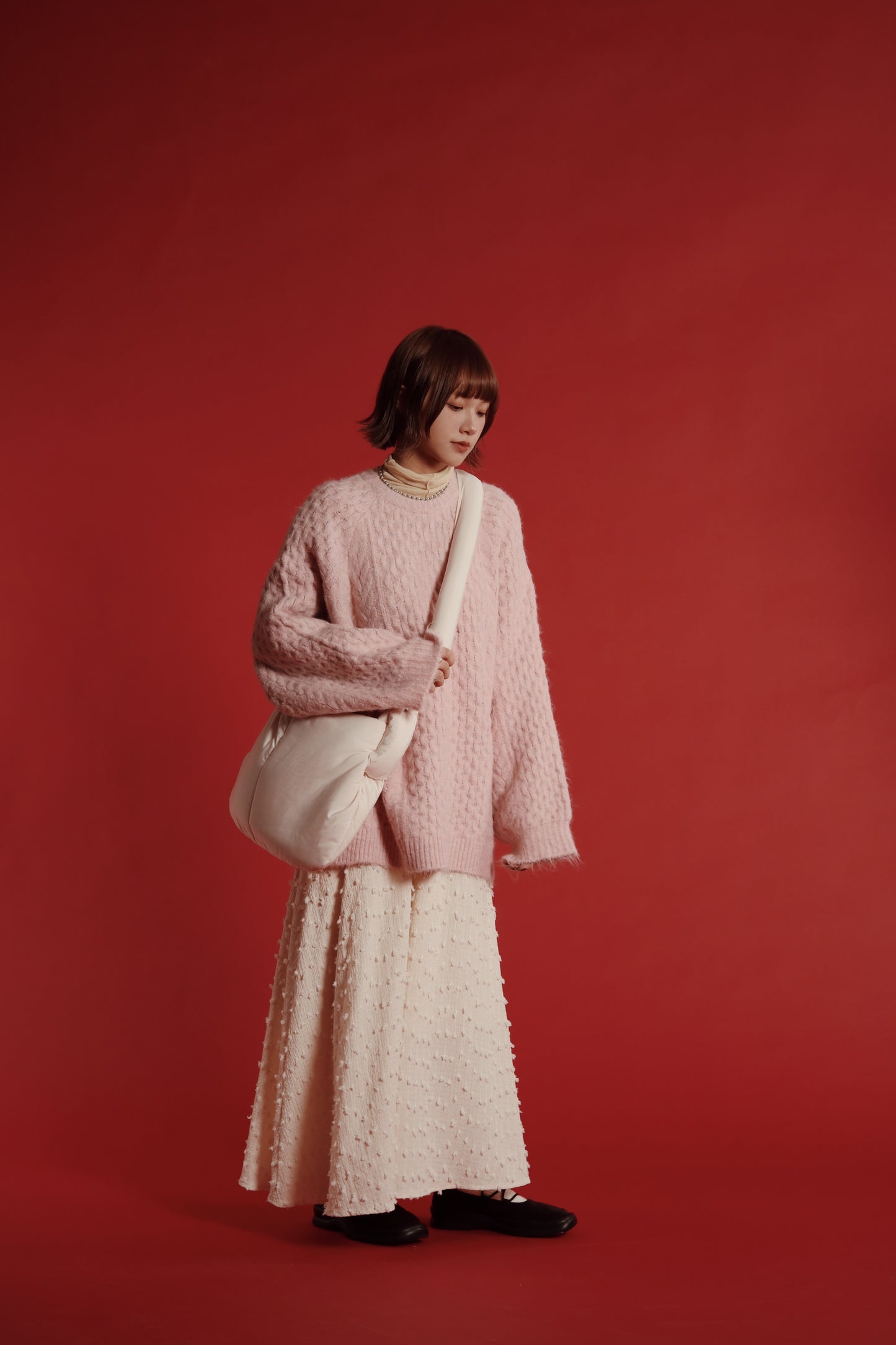 Doll Cloud Bag (Black/Brown/Ivory)