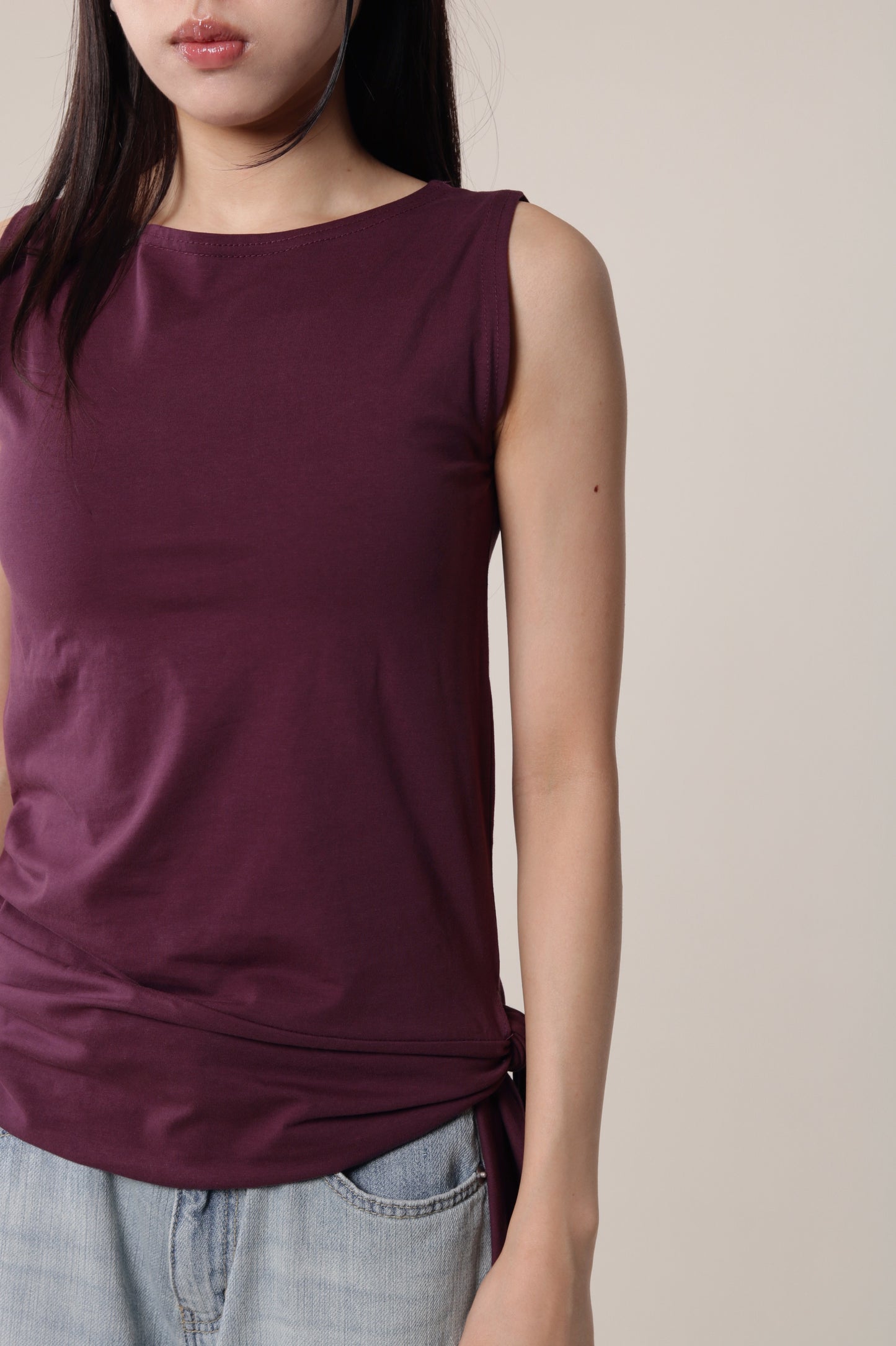 Amos Sleeveless Top (Purple)