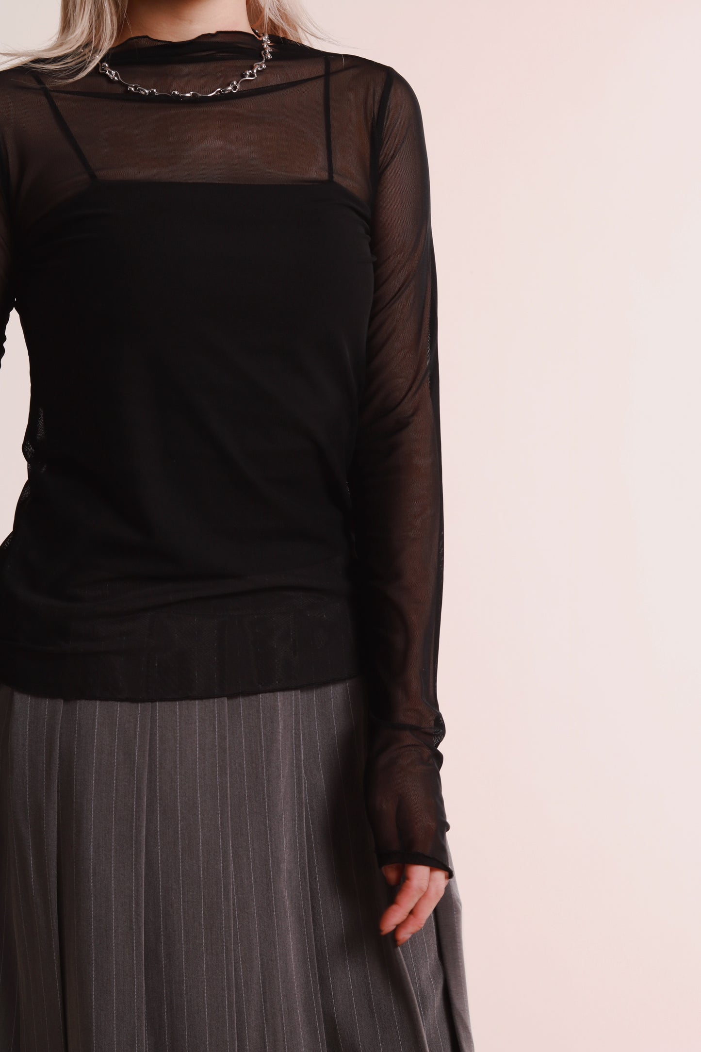 Daily See Through Top (Black)