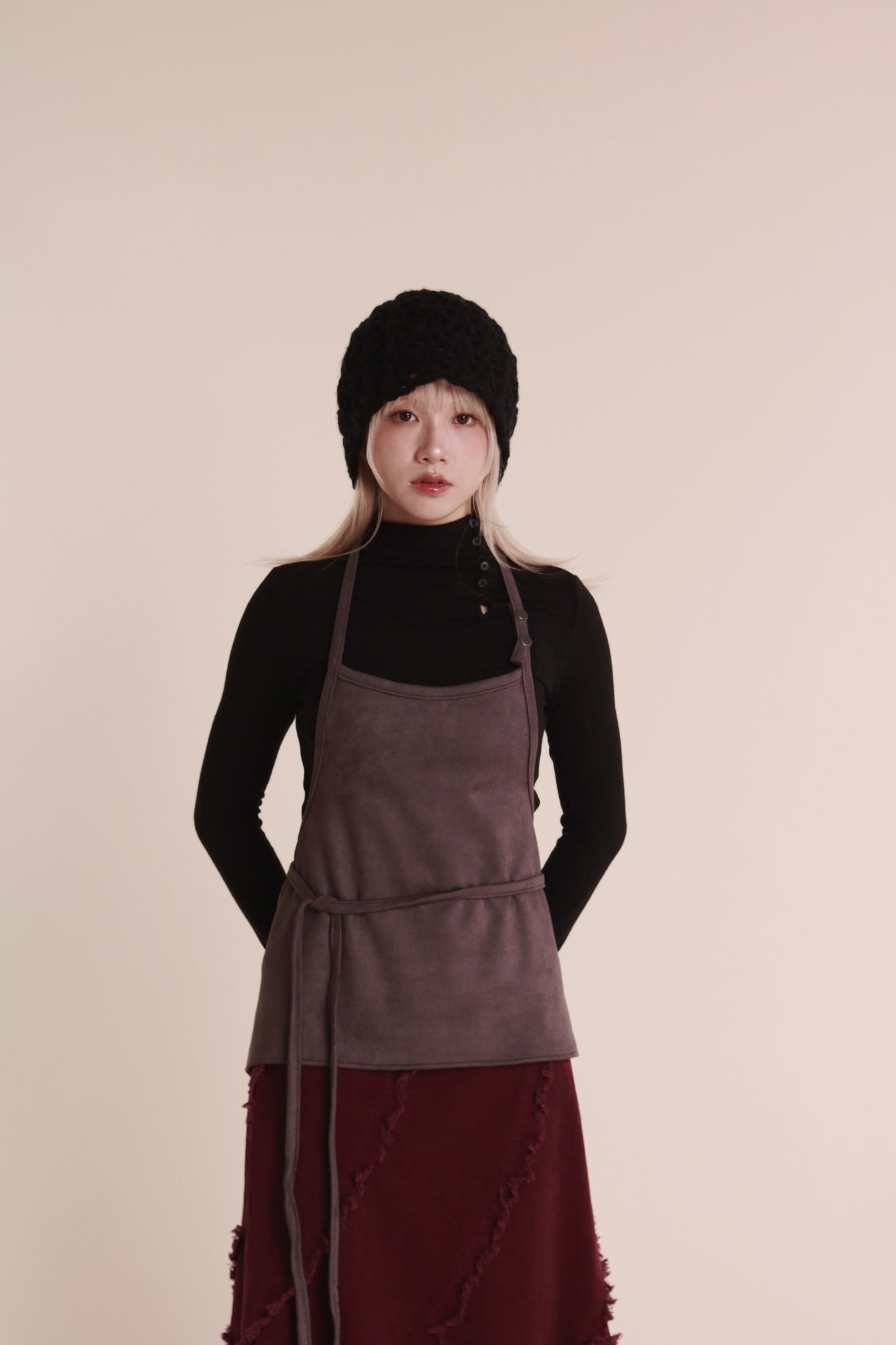 Knit Bucket Hat (Black)