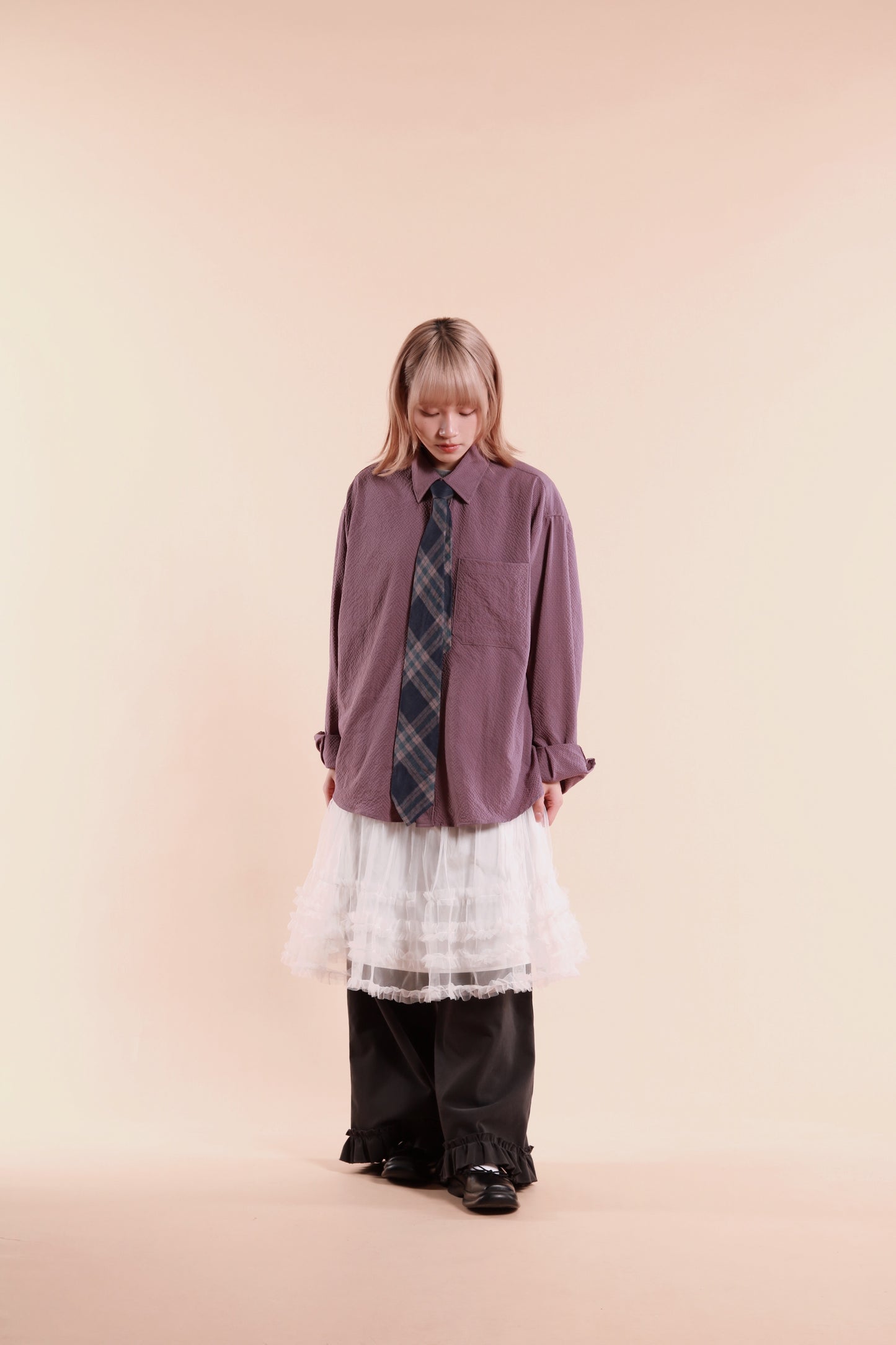 Doll Lace Ruffle Skirt (White)