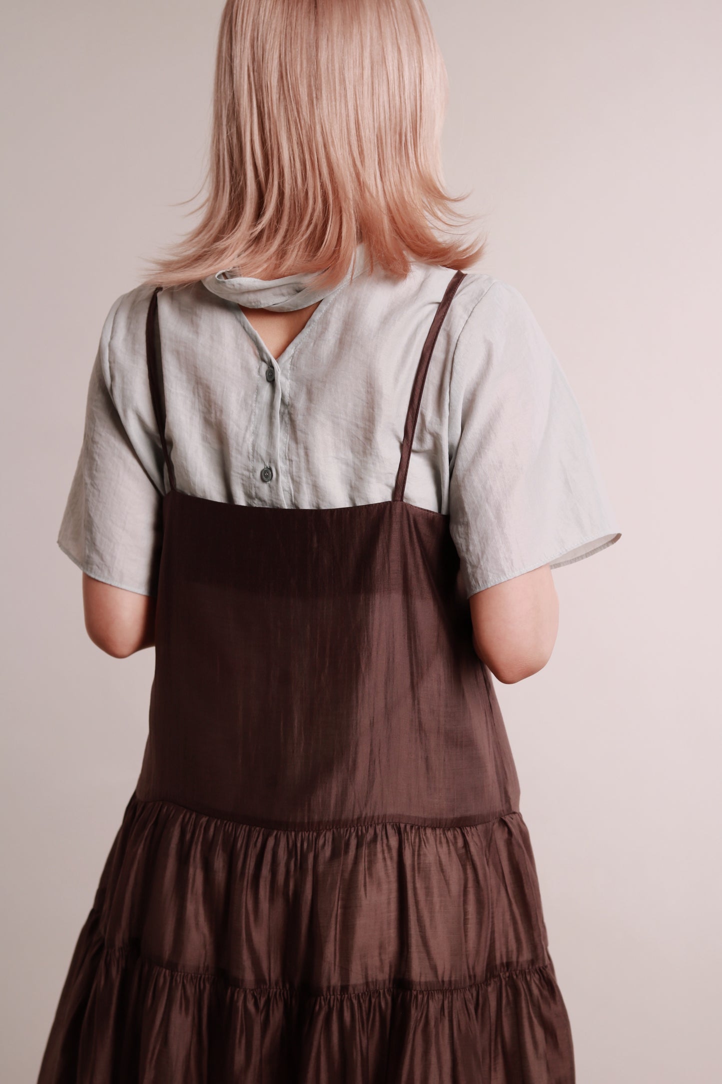 Doll See Through Dress (Brown)