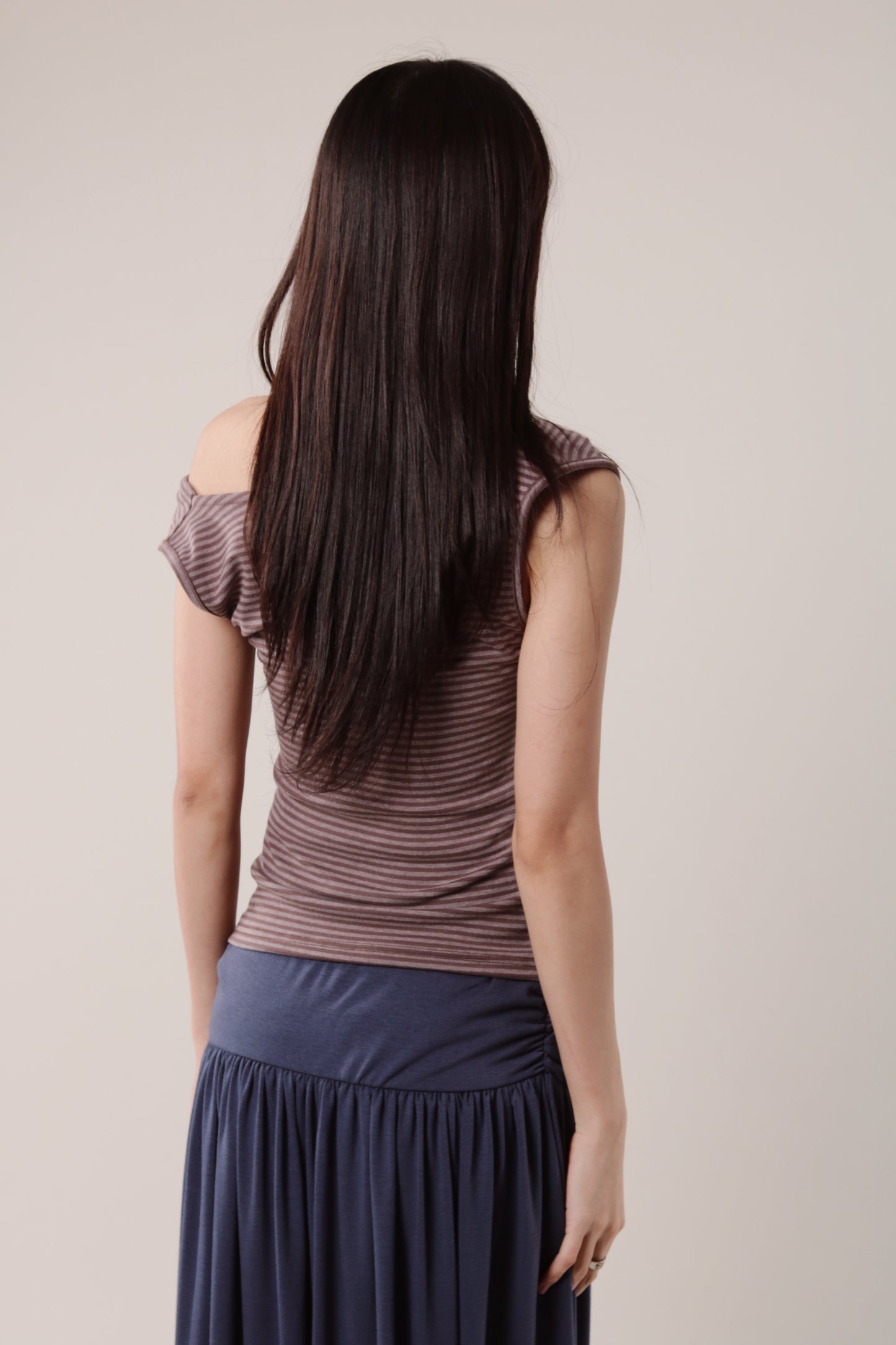 Lazy Striped Top (Brown)