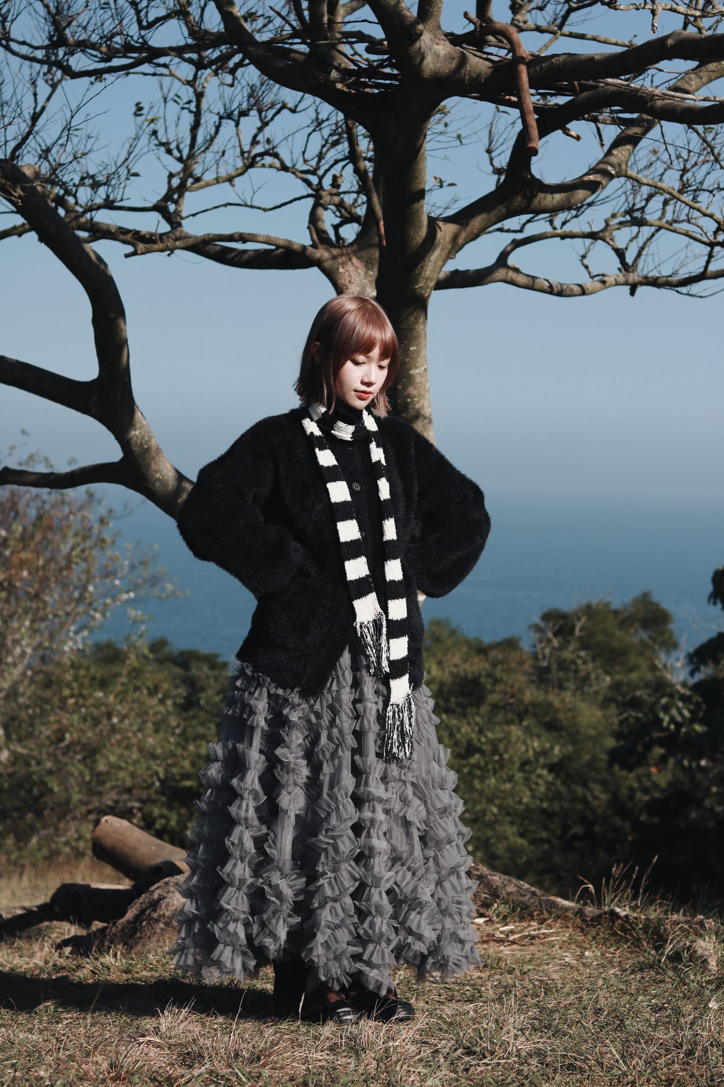 Doll Lace Skirt (Grey)