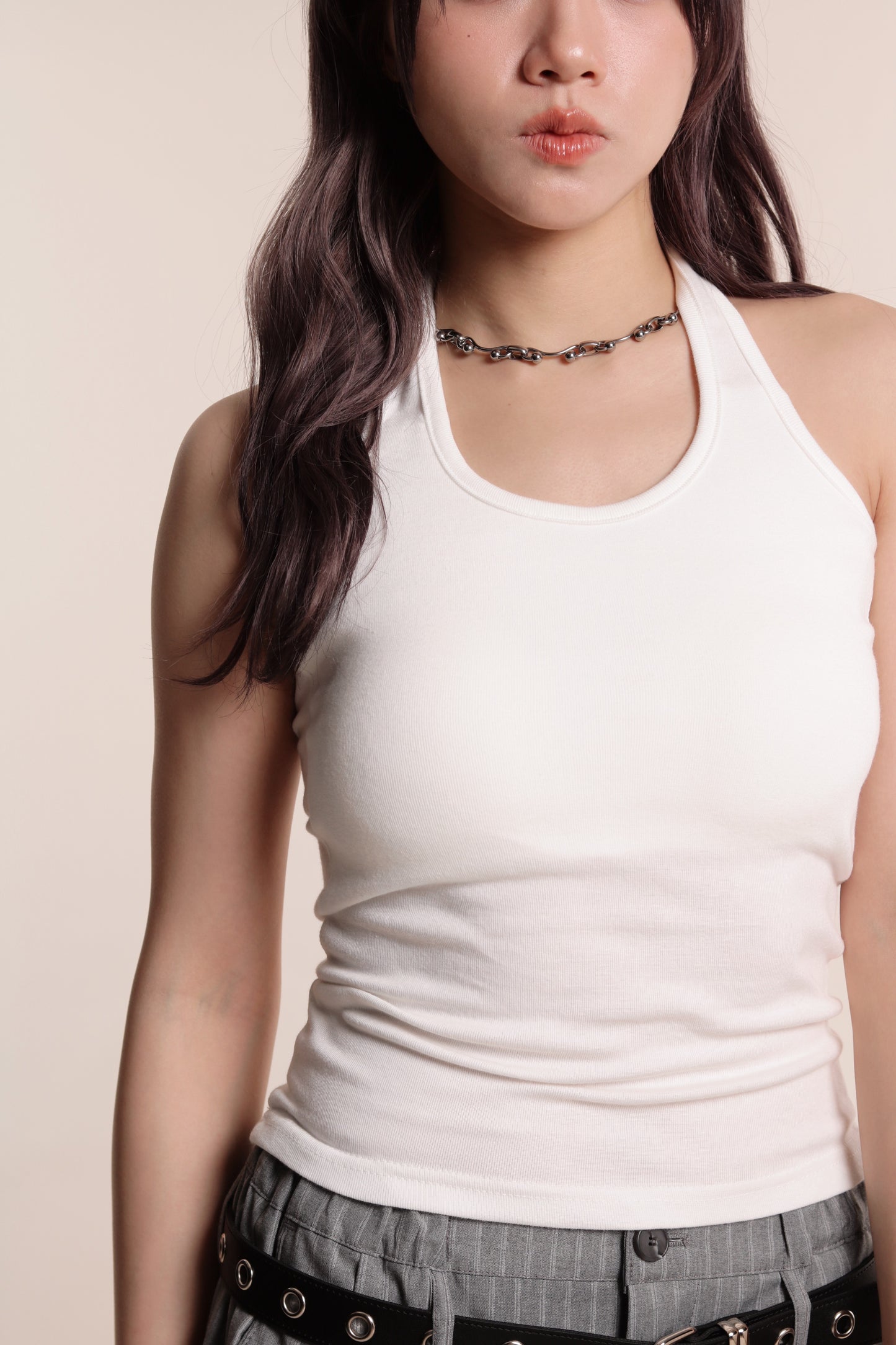 Halter Bra Top (White)