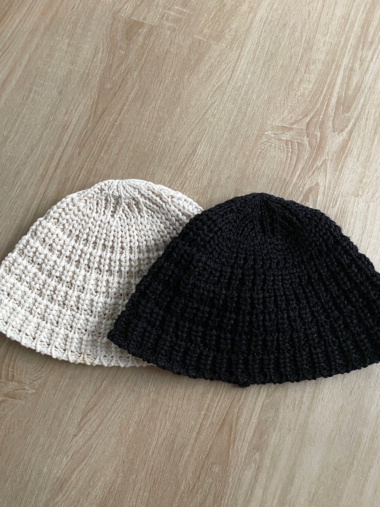 Bucket Hat (Black/ivory)