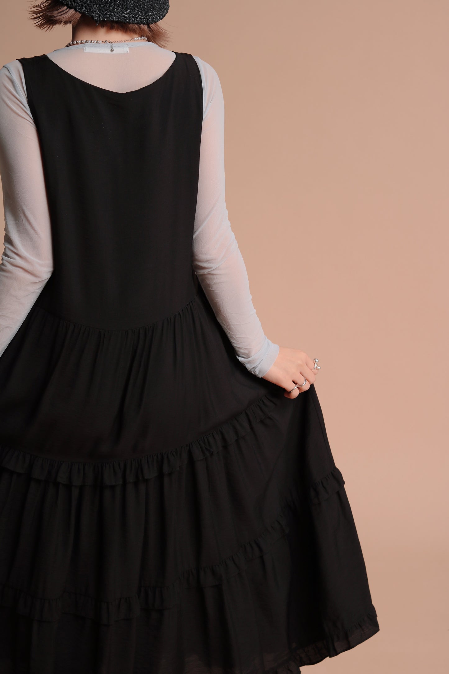 Alva Ruffle Dress (Black)