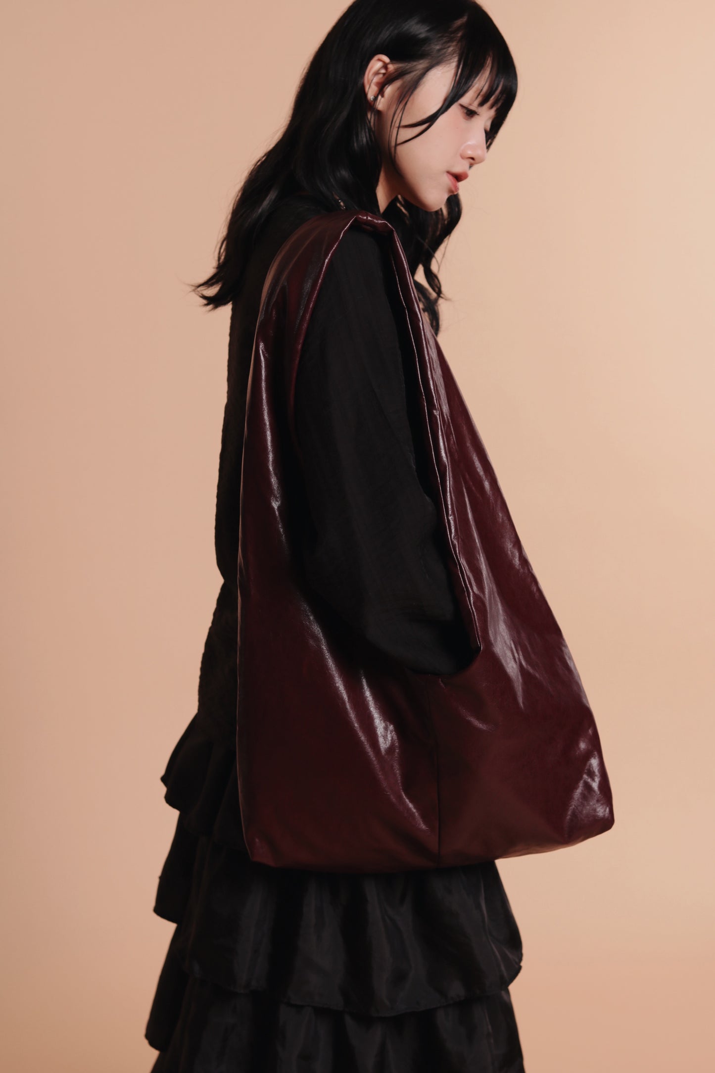 Cloudy Hobo Bag (Wine)