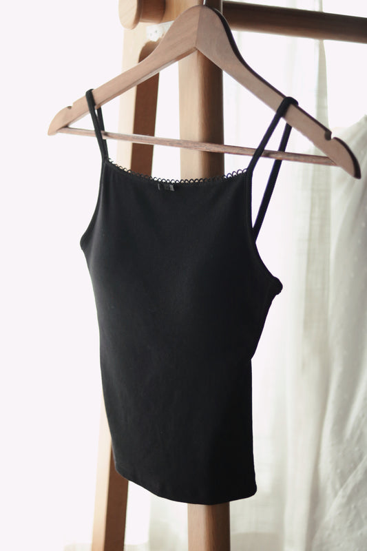 Ribbon Bra Top (Black)